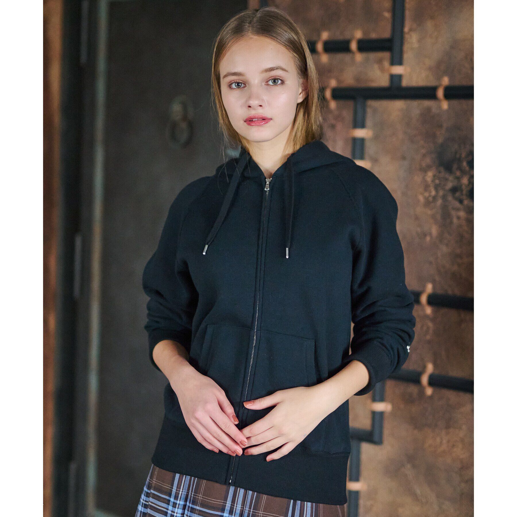 DRESSTERIOR「ソフトバックフリースジップアップ」|パーカー|