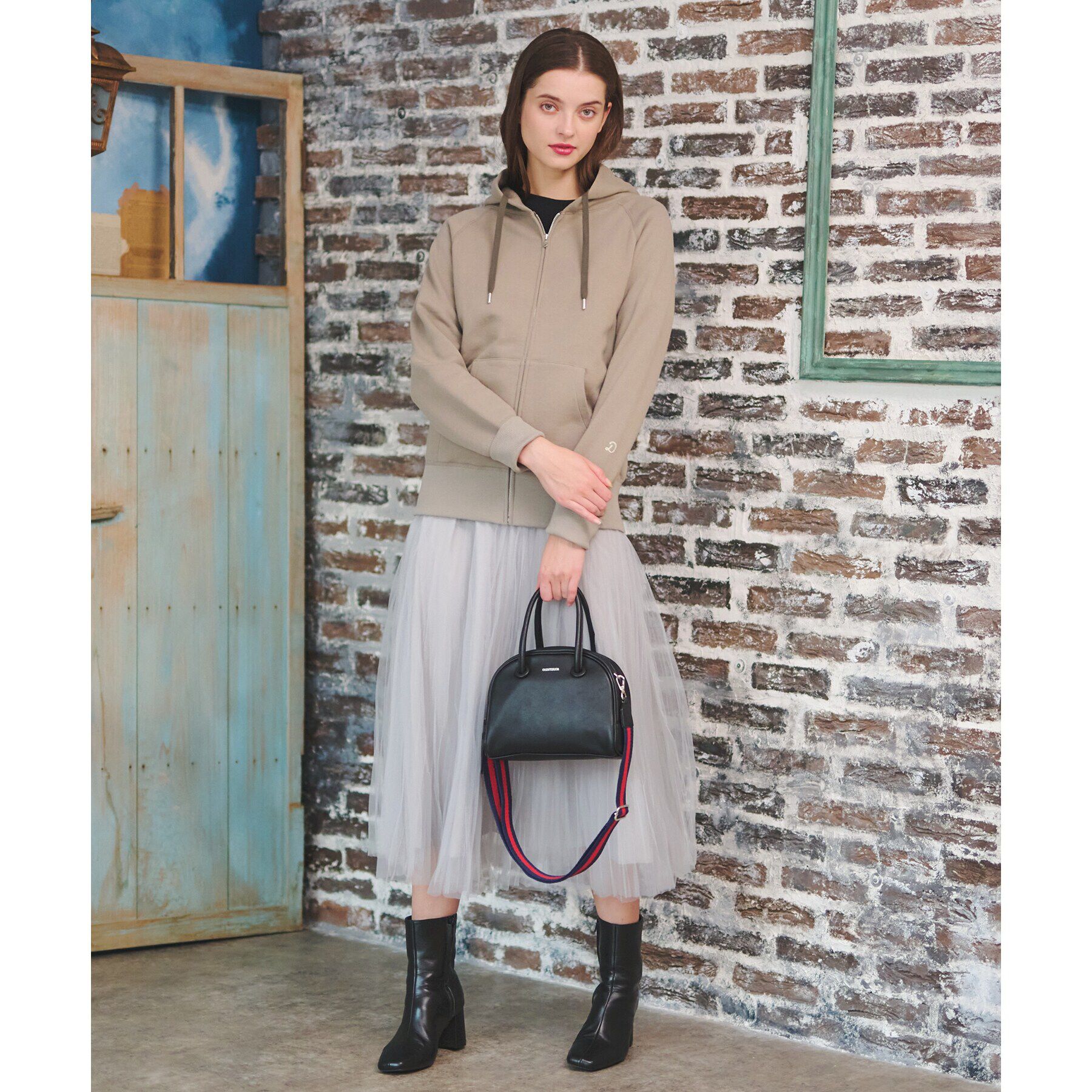 DRESSTERIOR「ソフトバックフリースジップアップ」|パーカー|