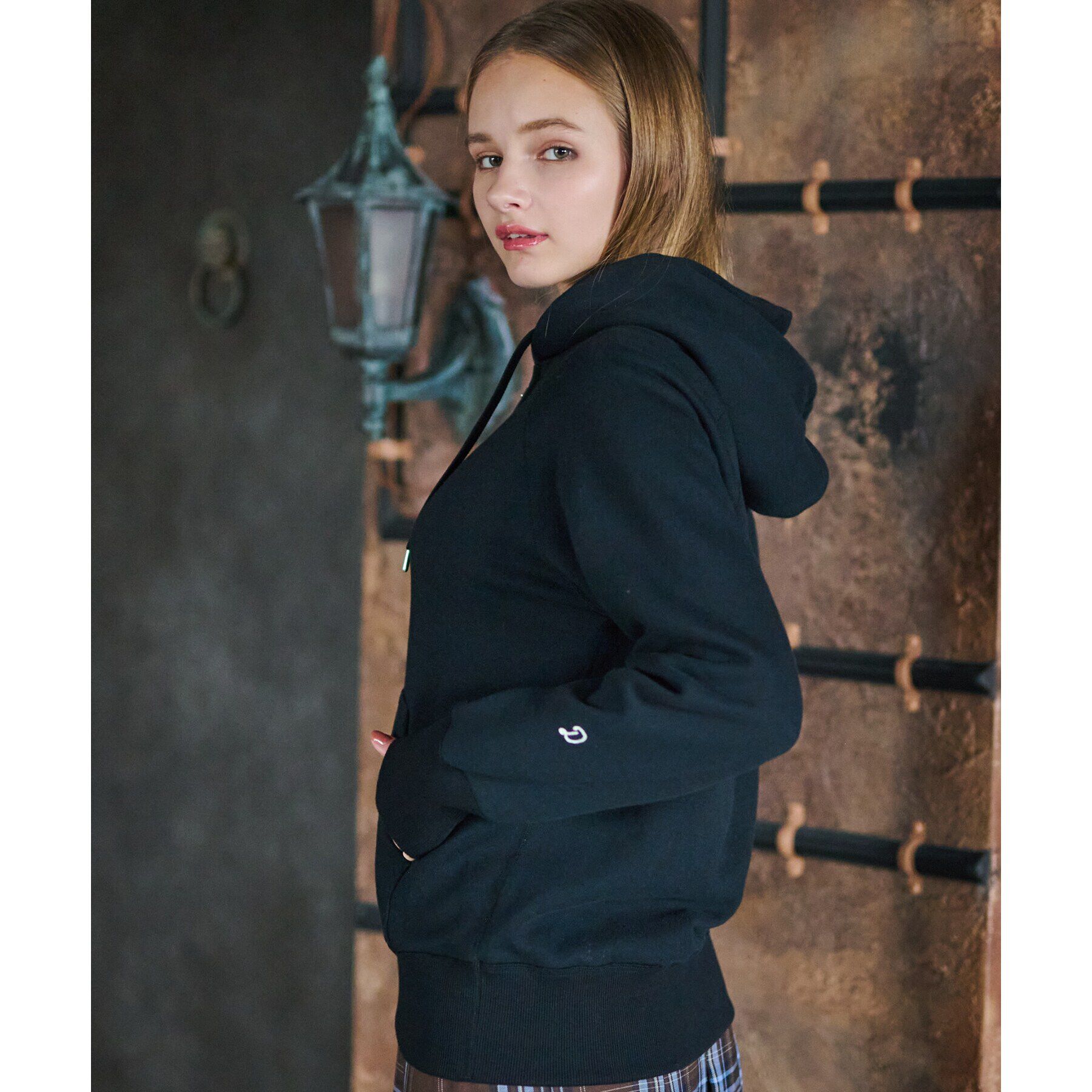 DRESSTERIOR「ソフトバックフリースジップアップ」|パーカー|