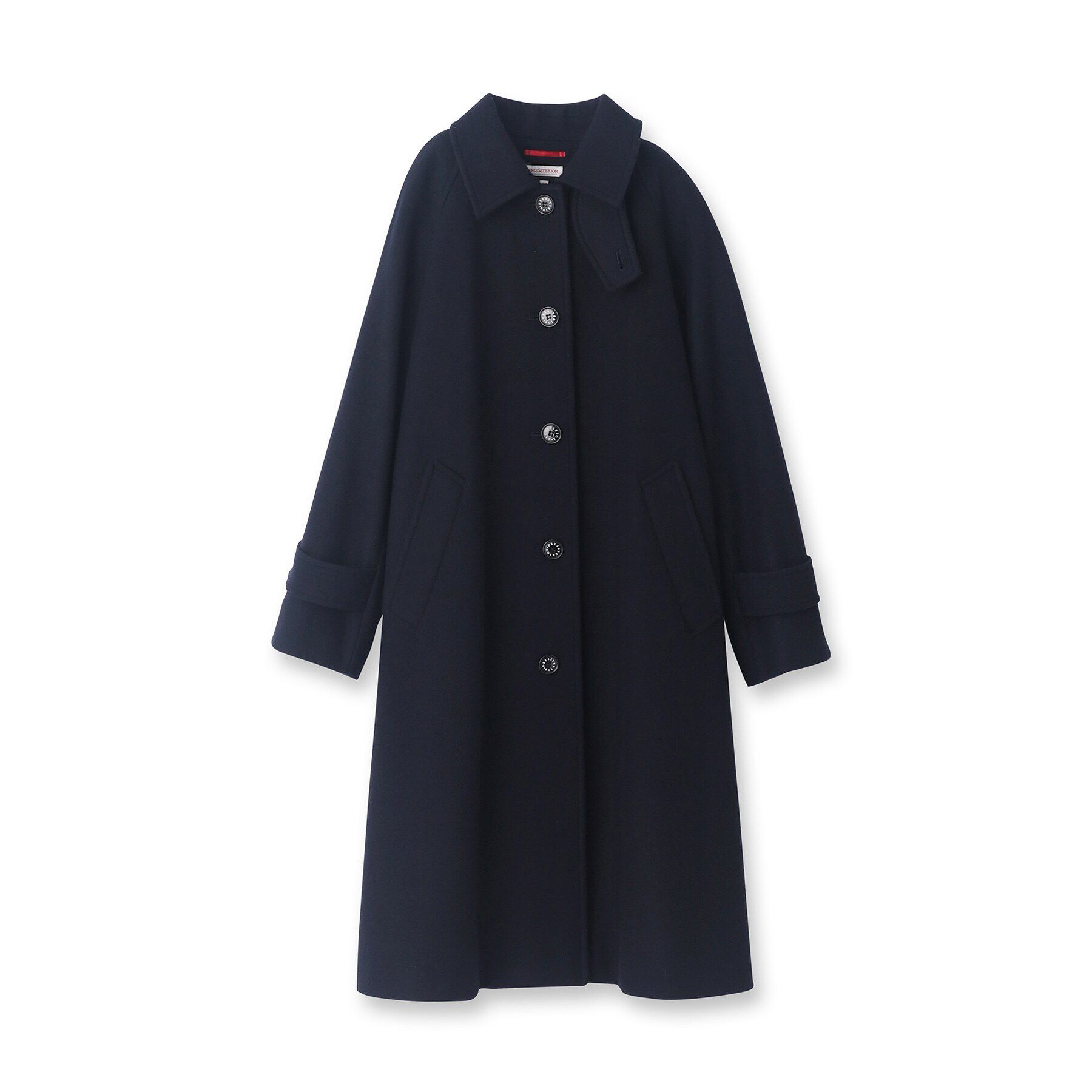 DRESSTERIOR「【大人百花冬号掲載　モデル美香さん着用】Super110sウールAラインステンカラーコート」|ステンカラーコート|