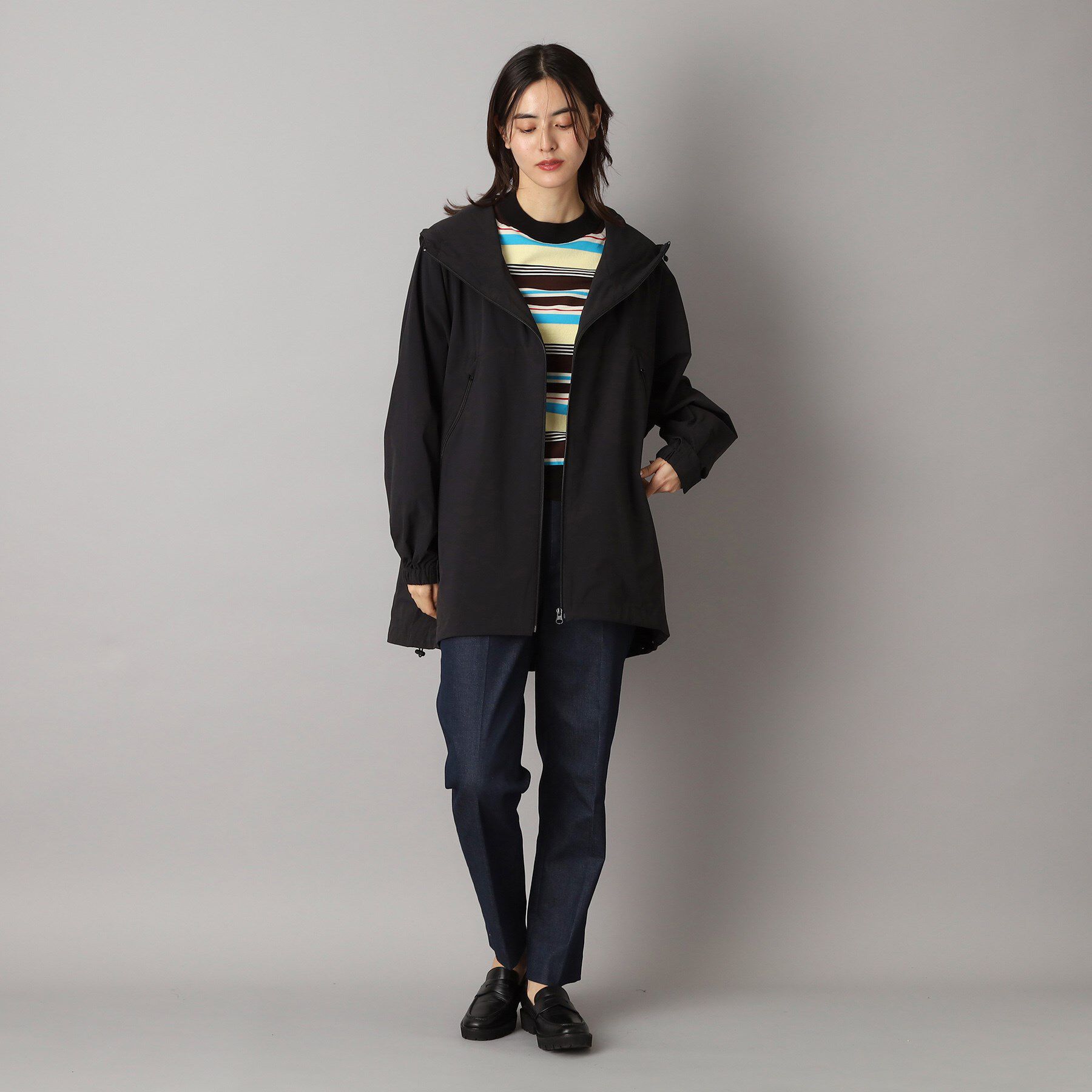 DRESSTERIOR「【洗える】撥水ストレッチアノラックパーカ」|ブルゾン・スタジャン|