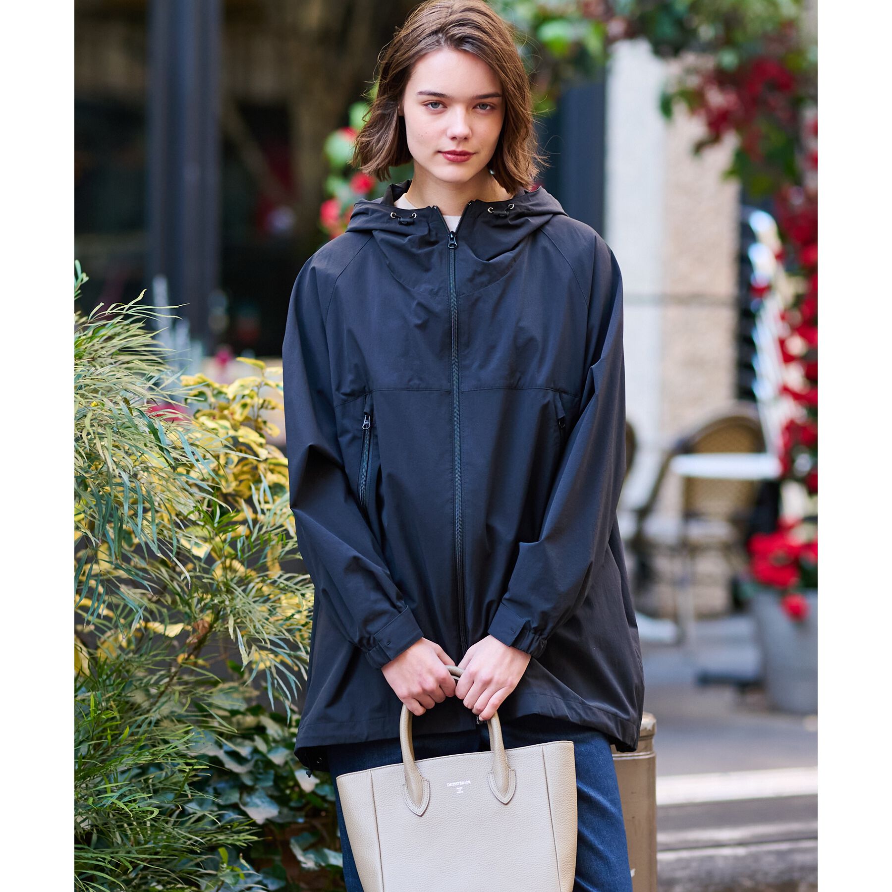 DRESSTERIOR「【洗える】撥水ストレッチアノラックパーカ」|ブルゾン・スタジャン|