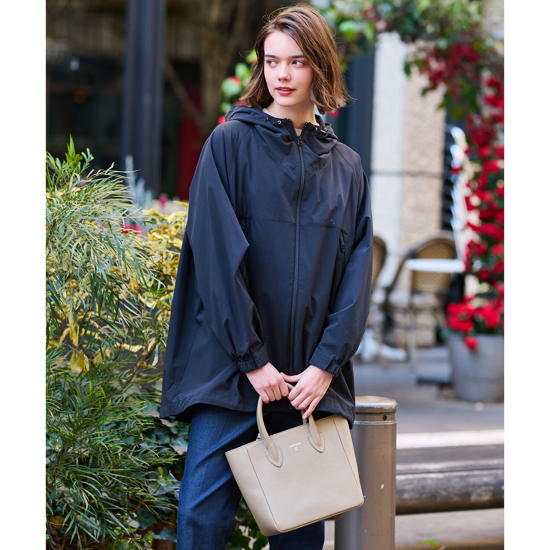 DRESSTERIOR「【洗える】撥水ストレッチアノラックパーカ」|ブルゾン・スタジャン|