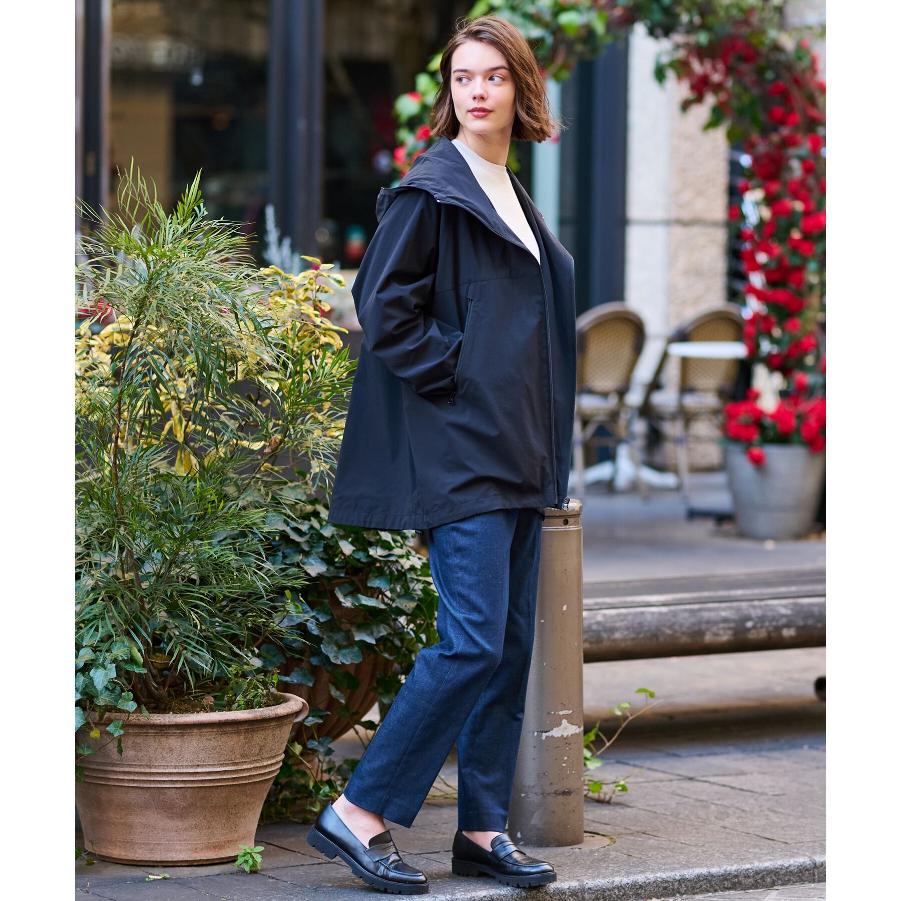 DRESSTERIOR「【洗える】撥水ストレッチアノラックパーカ」|ブルゾン・スタジャン|