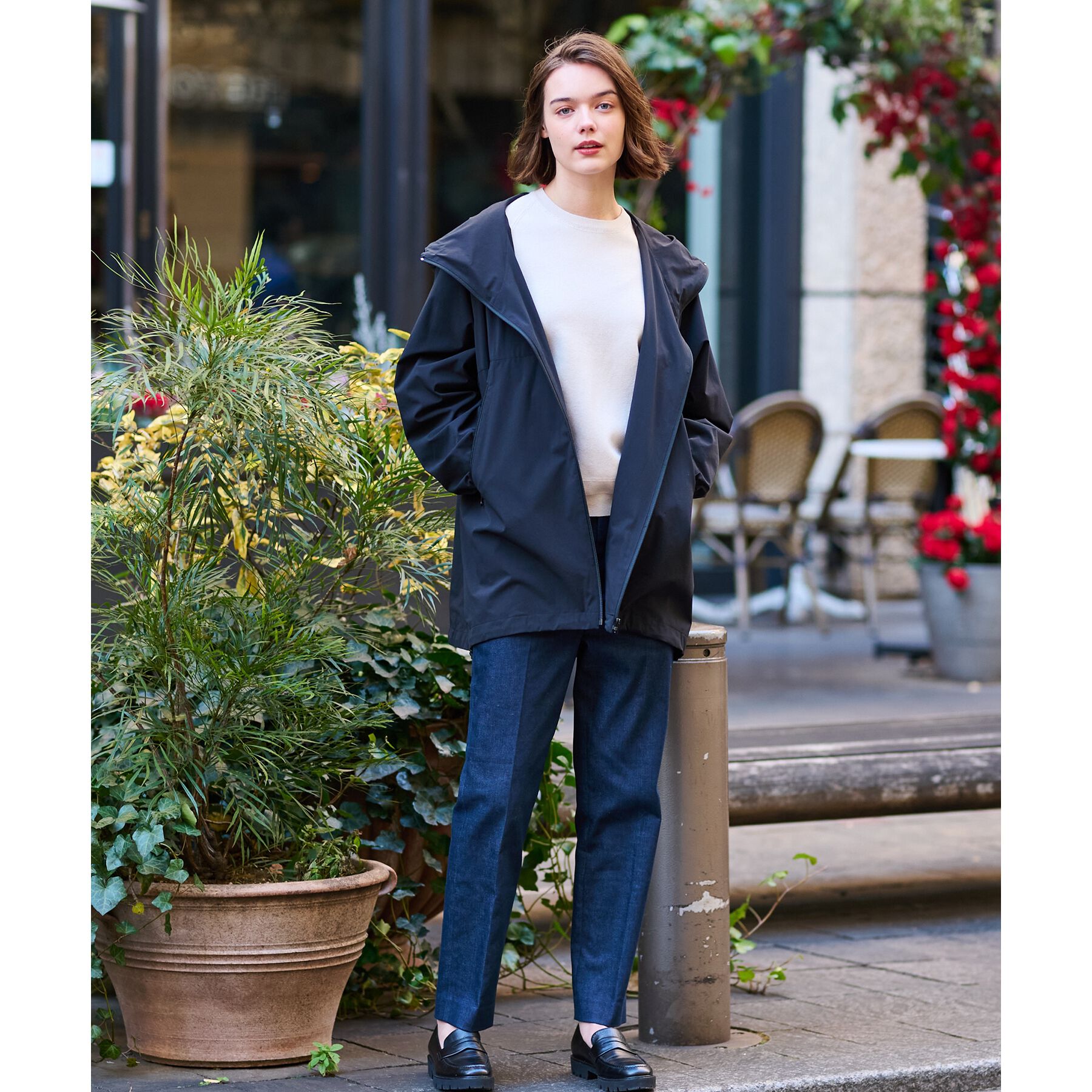 DRESSTERIOR「【洗える】撥水ストレッチアノラックパーカ」|ブルゾン・スタジャン|