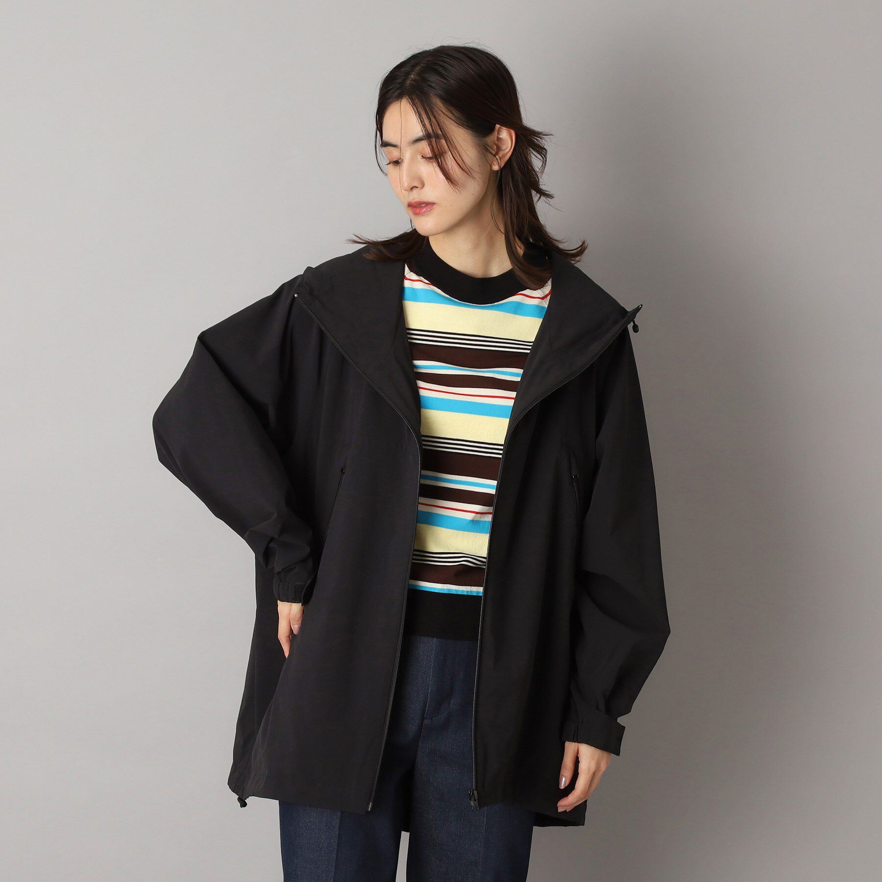 DRESSTERIOR「【洗える】撥水ストレッチアノラックパーカ」|ブルゾン・スタジャン|