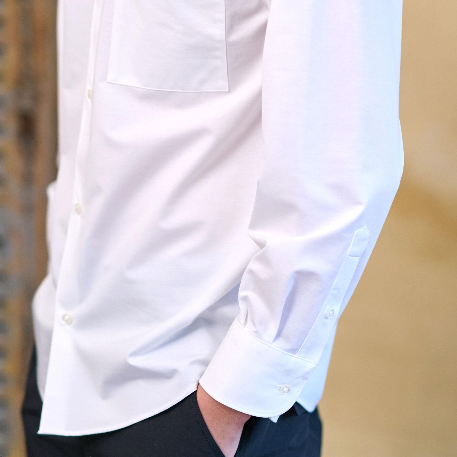 DRESSTERIOR「46Gジャージー リラックスシャツ」|シャツ・ブラウス|