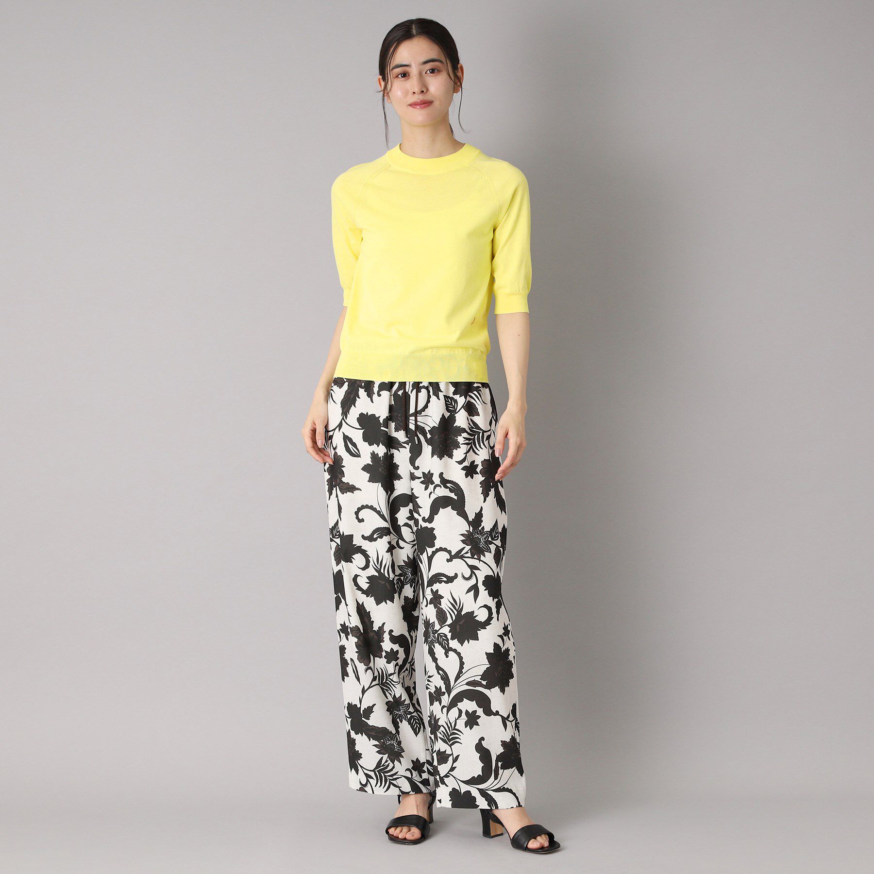 DRESSTERIOR「【定番/洗える】コットンシルク混ハーフスリーブ」|ニット・セーター|