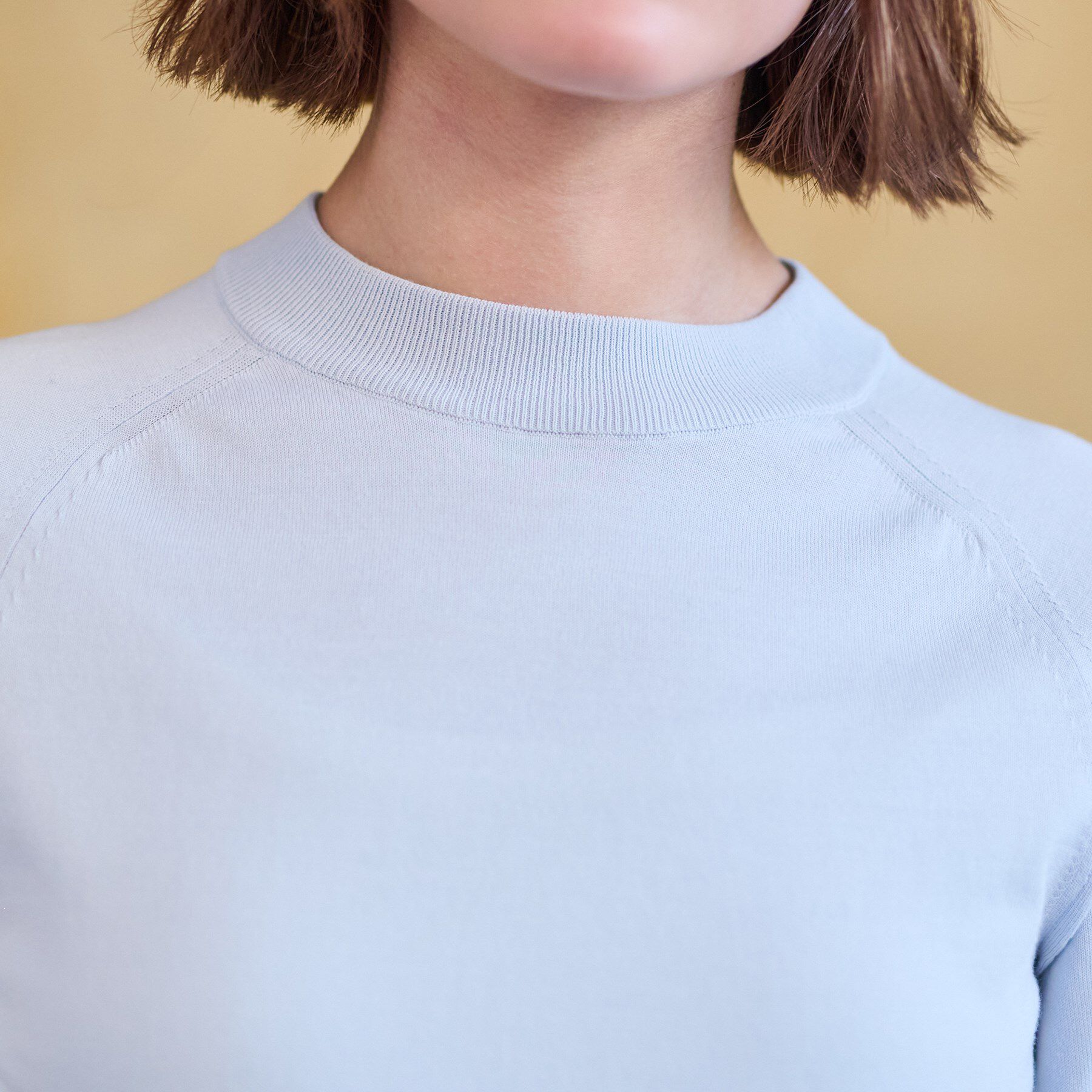 DRESSTERIOR「【定番/洗える】コットンシルク混ハーフスリーブ」|ニット・セーター|