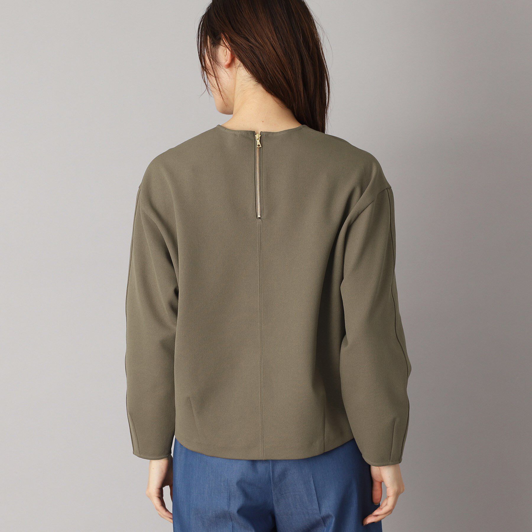 DRESSTERIOR「【洗える/イージーケア】Vネックジョーゼットプルオーバー」|Tシャツ・カットソー|