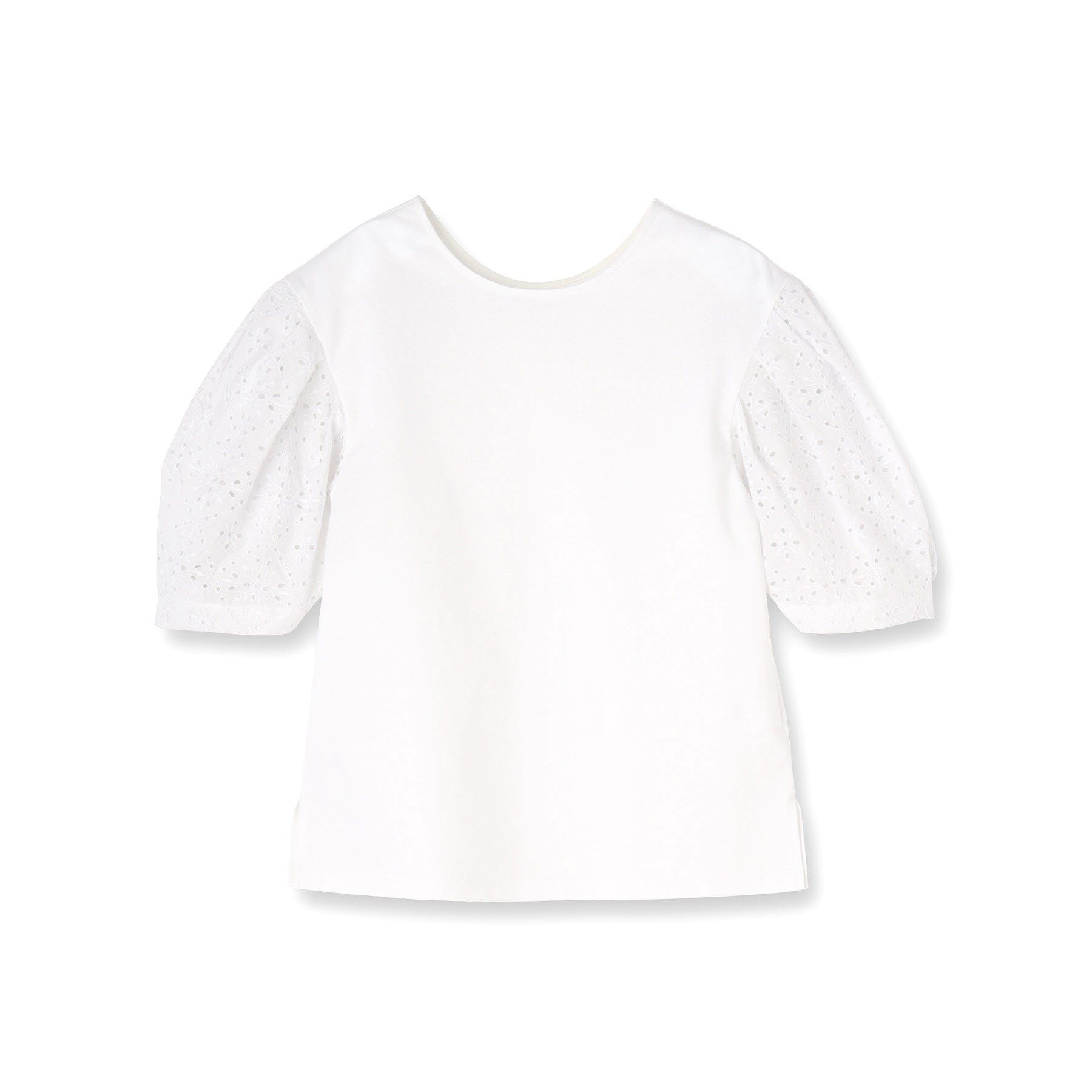 DRESSTERIOR「【接触冷感/UVカット】レーススリーブカットソー」|Tシャツ・カットソー|