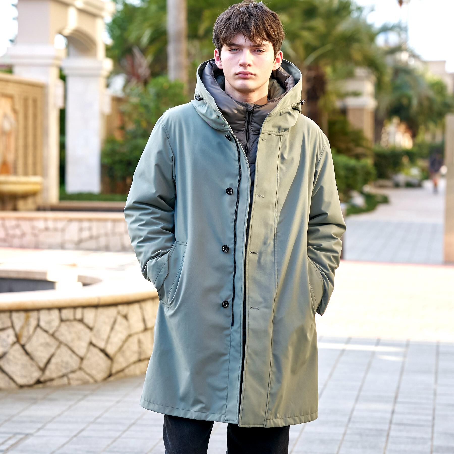 DRESSTERIOR「【3WAY/撥水素材/インナー付/Safari12月号/Begin12月号掲載】3WAYダウンコート」|ダウン|