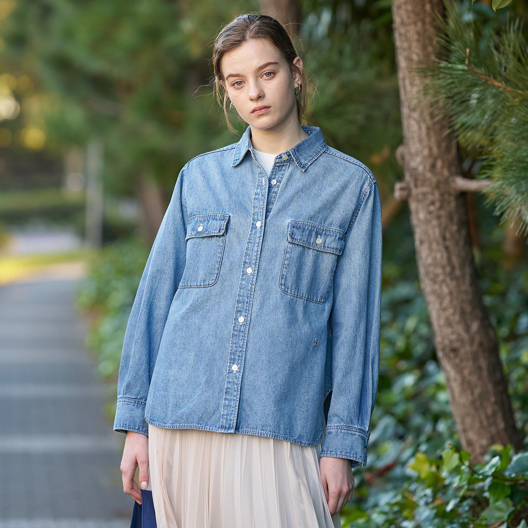 DRESSTERIOR「ライトオンスデニムシャツ」|シャツ・ブラウス|