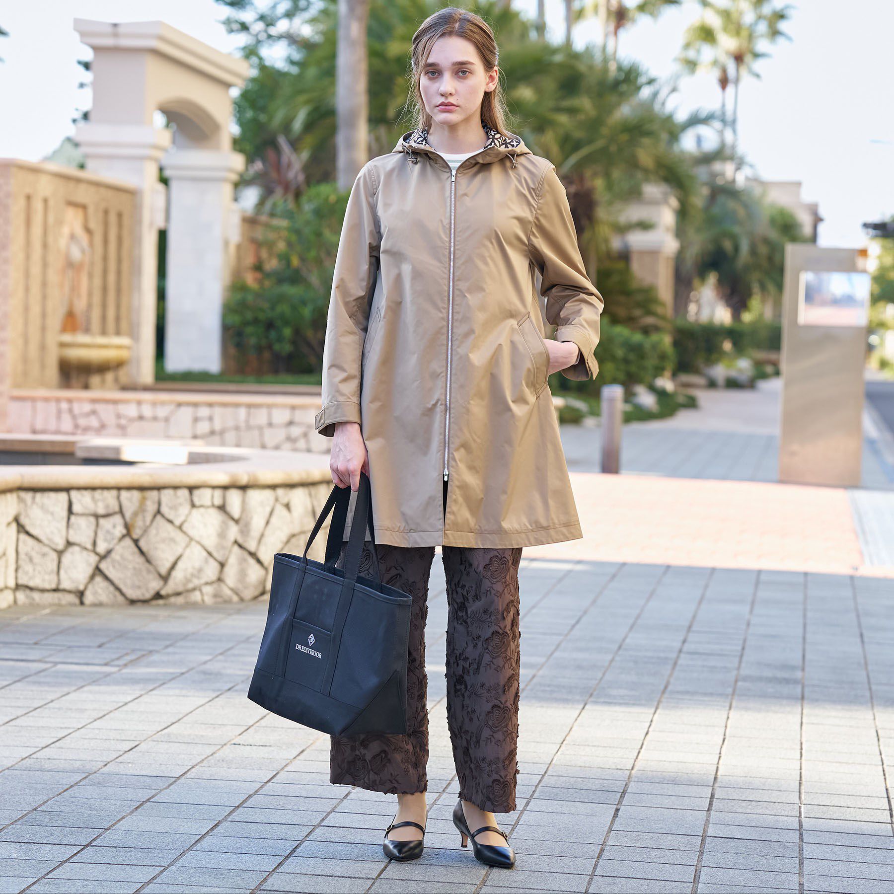 DRESSTERIOR「【撥水素材】フーテッドツイルコート」|その他|