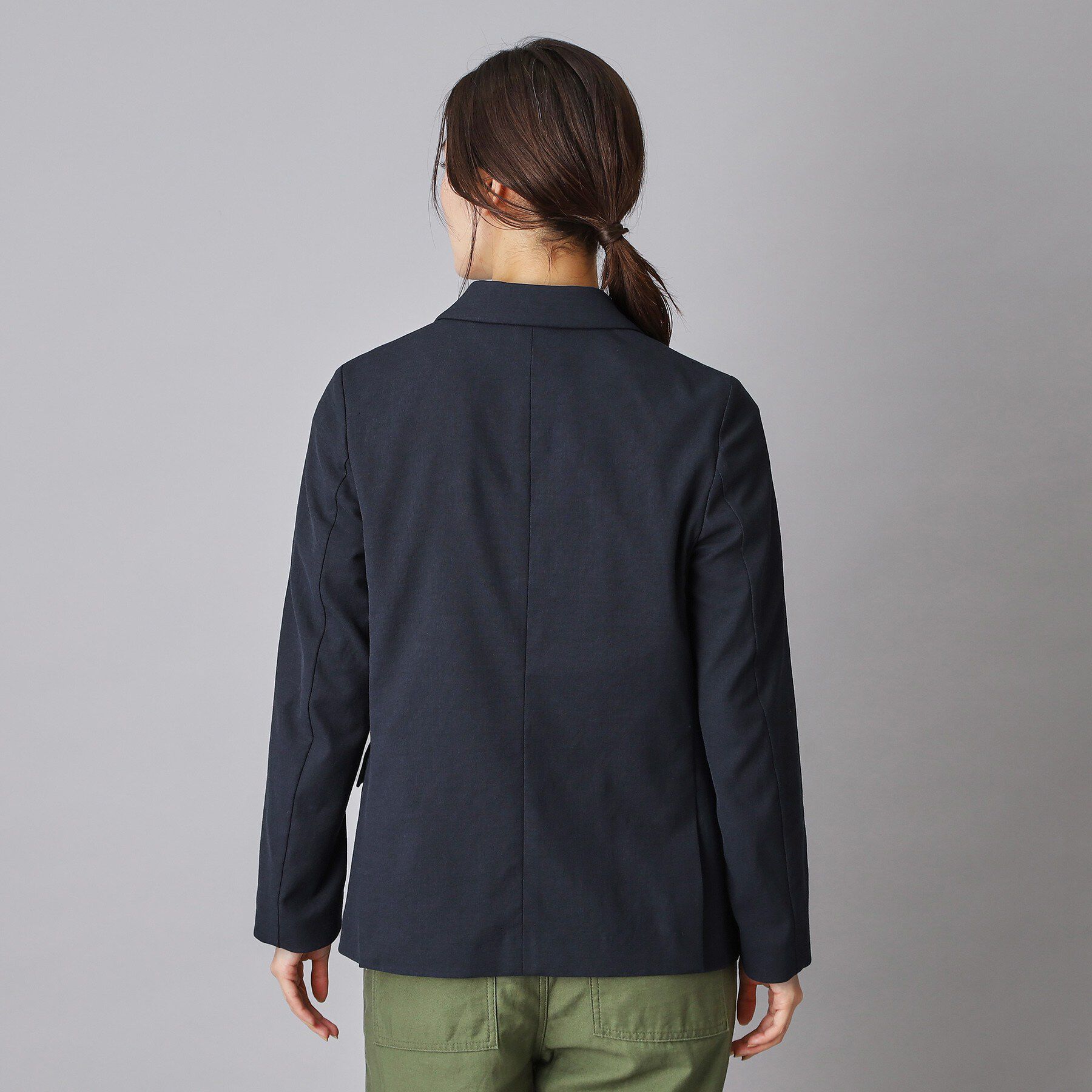 DRESSTERIOR「リネンブレンドオックスダブルジャケット」|テーラードジャケット|