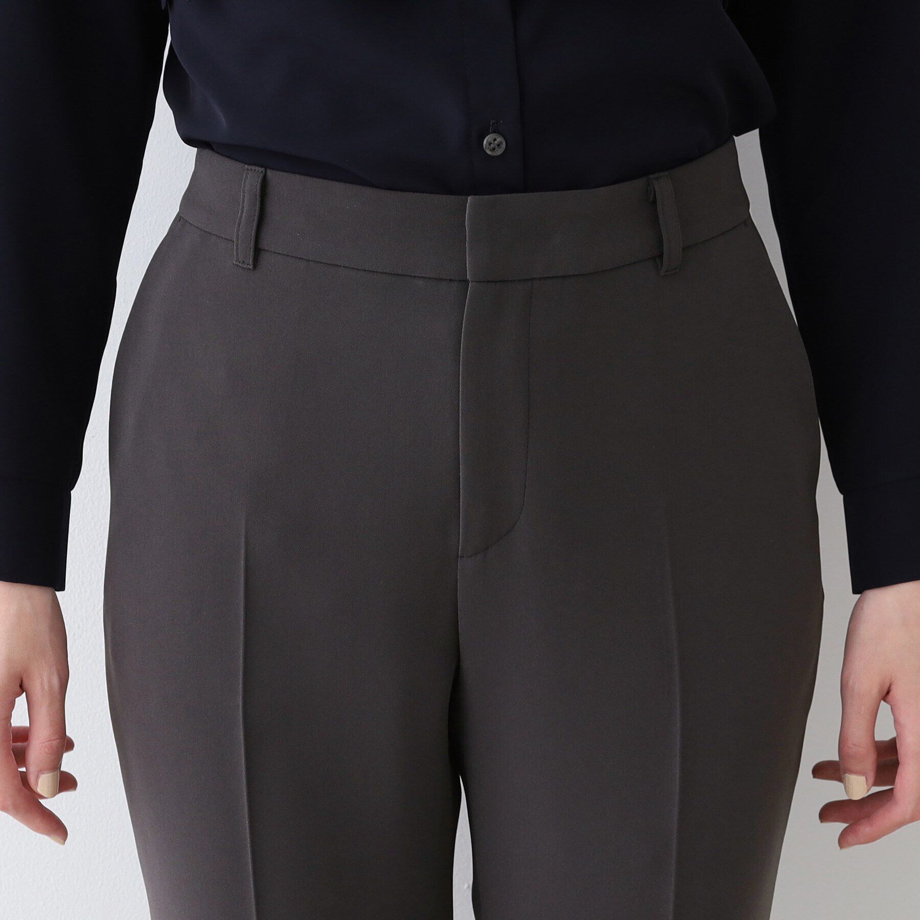 INDIVI「【日本製／トリアセテート混】テーパードパンツ」|スーツ|