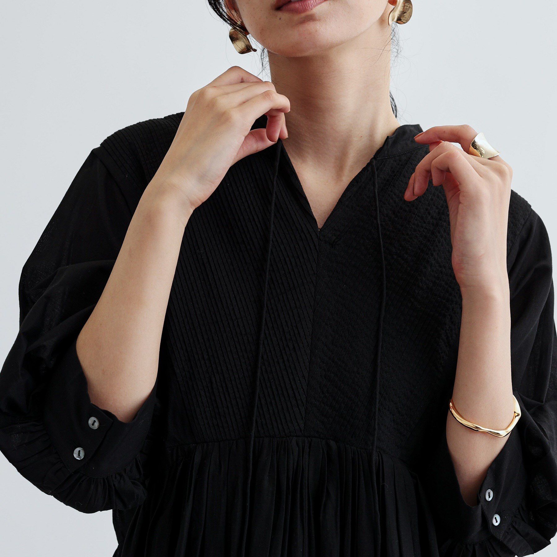 GALLEST「ピンタックコットンワンピース」|ワンピース|