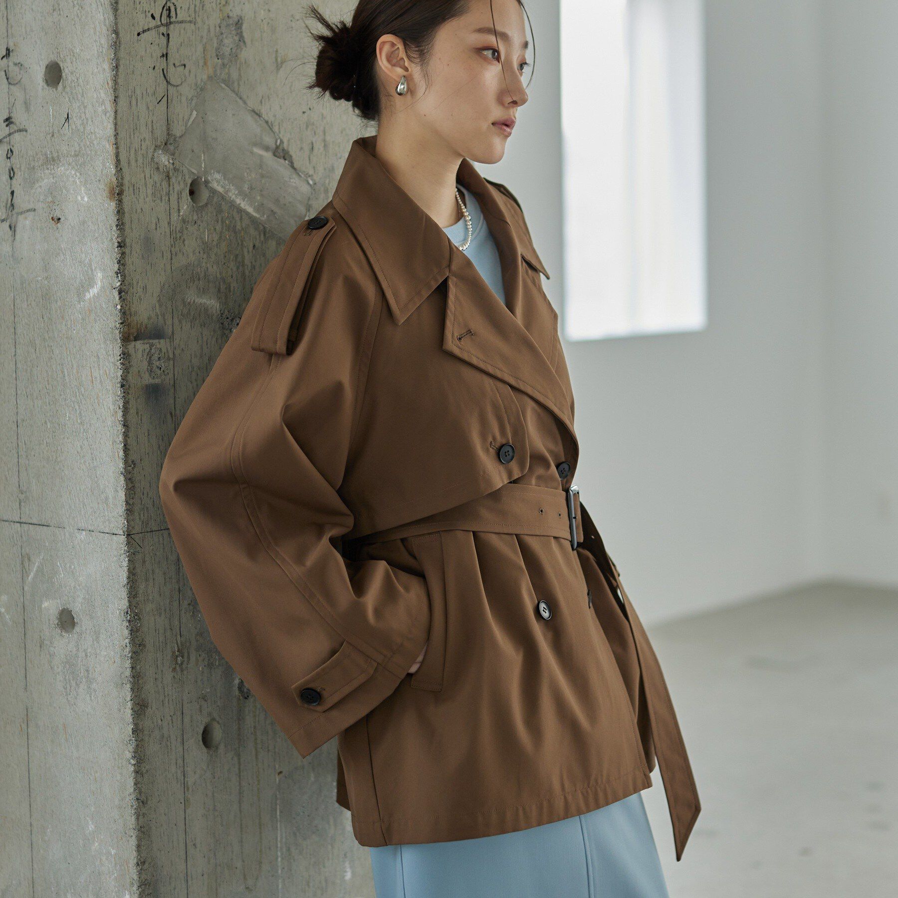 GALLEST「ボンディングショートトレンチ」|トレンチコート|