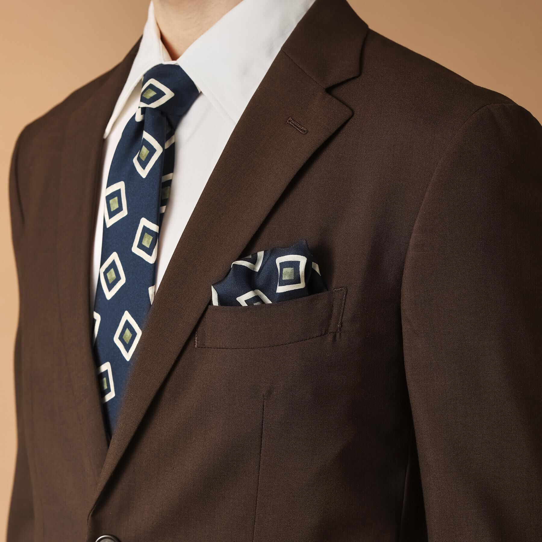 40CARATS&525「手書き小紋プリントチーフ」|バンダナ・スカーフ|