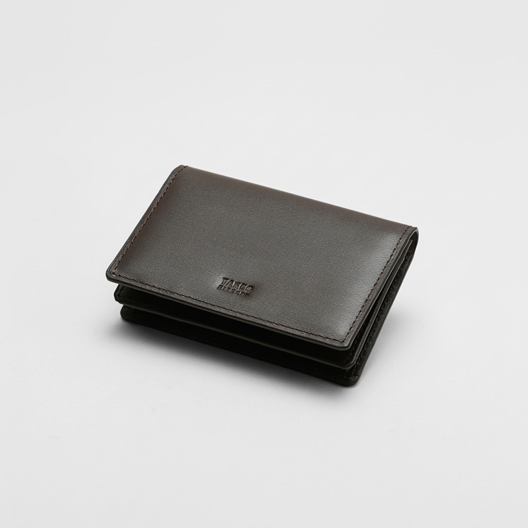 TAKEO KIKUCHI「【リップルグレイン】ベーシック名刺入れ」|名刺入れ・カードケース|ブラウン(043)