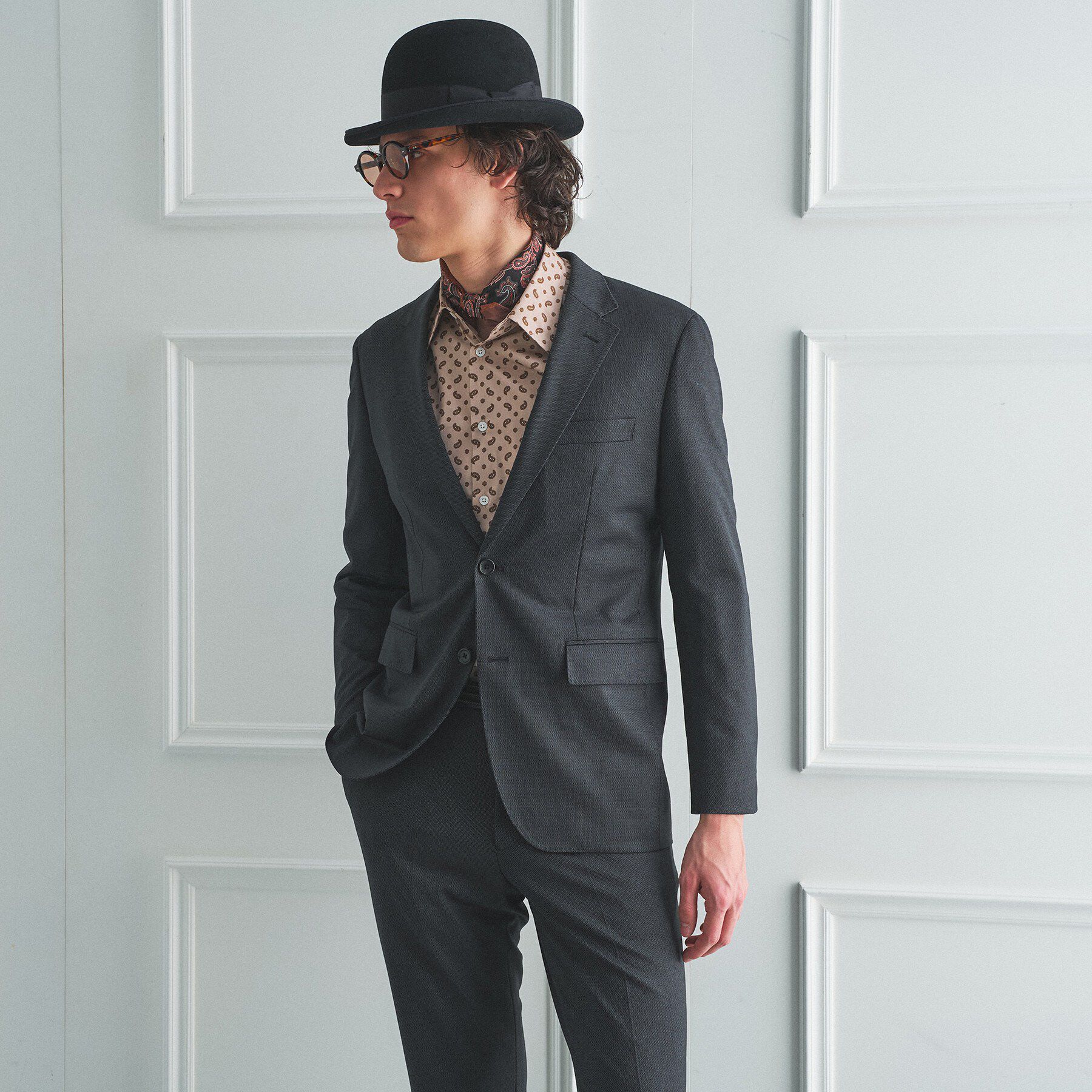 TAKEO KIKUCHI「【BOWLER HAT LABEL】ピンヘッドジャージ ジャケット」|テーラードジャケット|