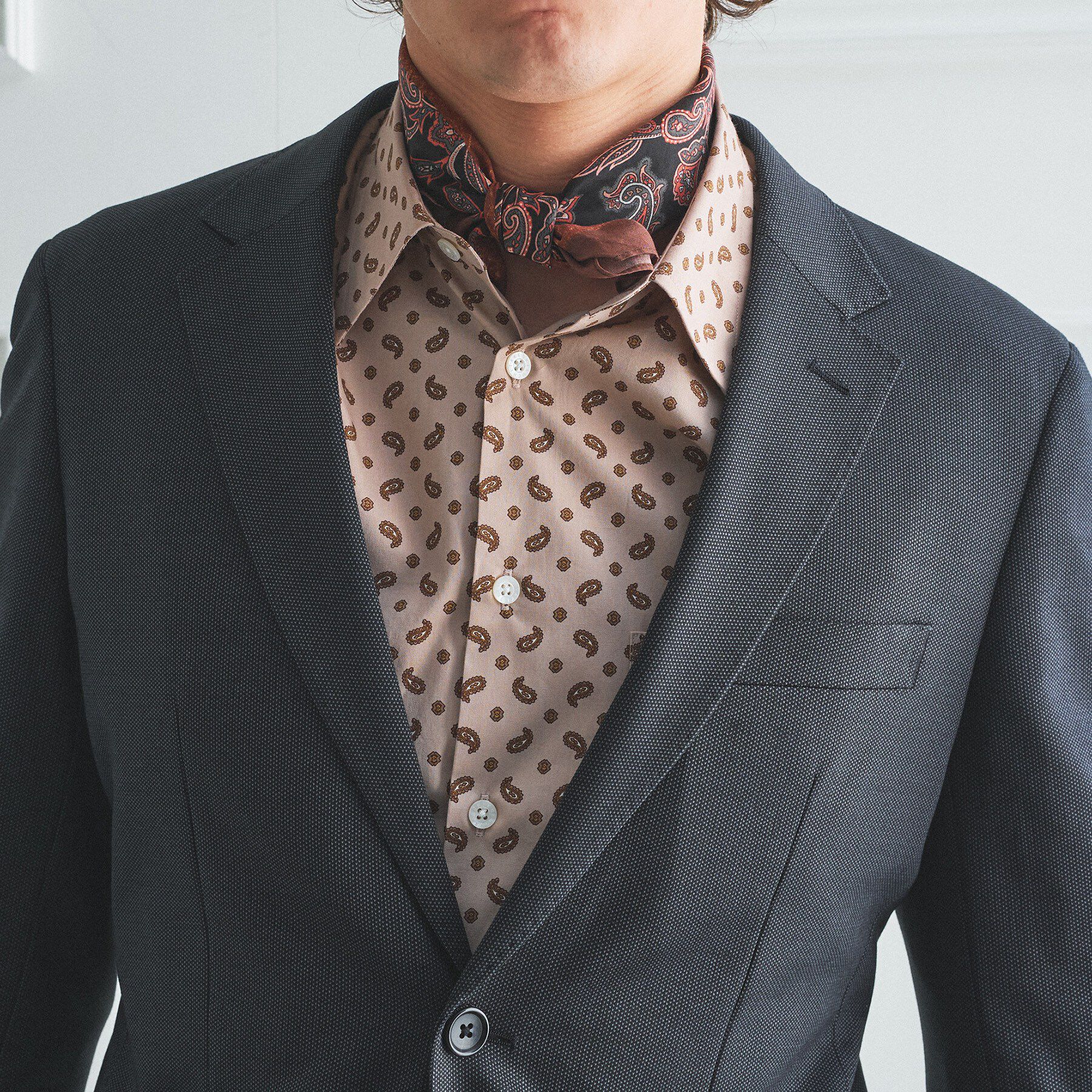 TAKEO KIKUCHI「【BOWLER HAT LABEL】ピンヘッドジャージ ジャケット」|テーラードジャケット|