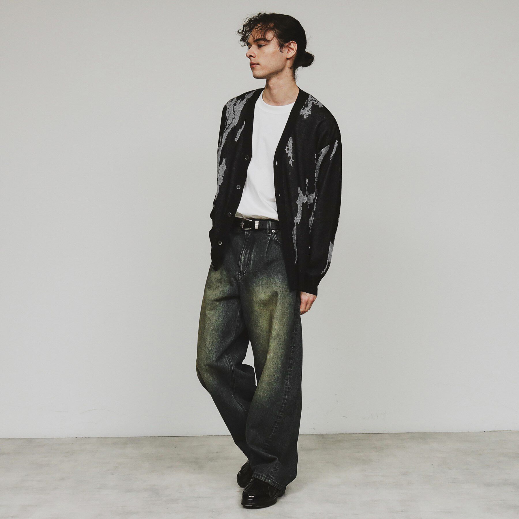 tk.TAKEO KIKUCHI「アブストラクトシアーカーディガン」|カーディガン|