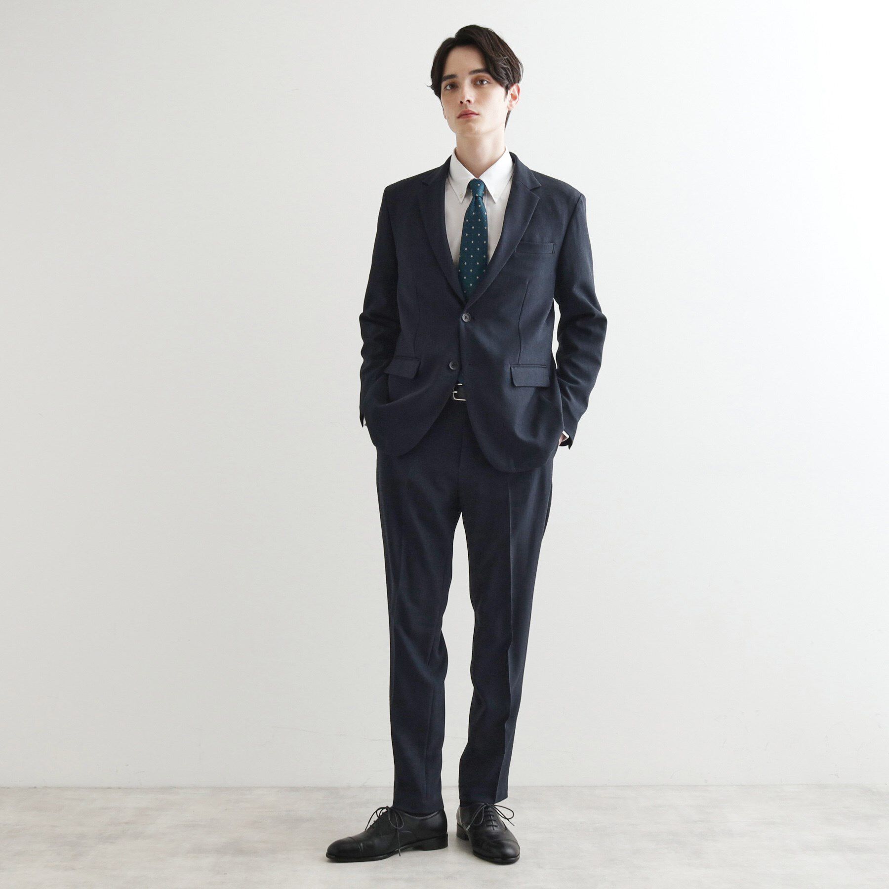 tk.TAKEO KIKUCHI「【洗える】ピンヘッドストレッチセットアップ／上下2点セット／速乾／WEB限定／ビジカジ対応」|スーツ|