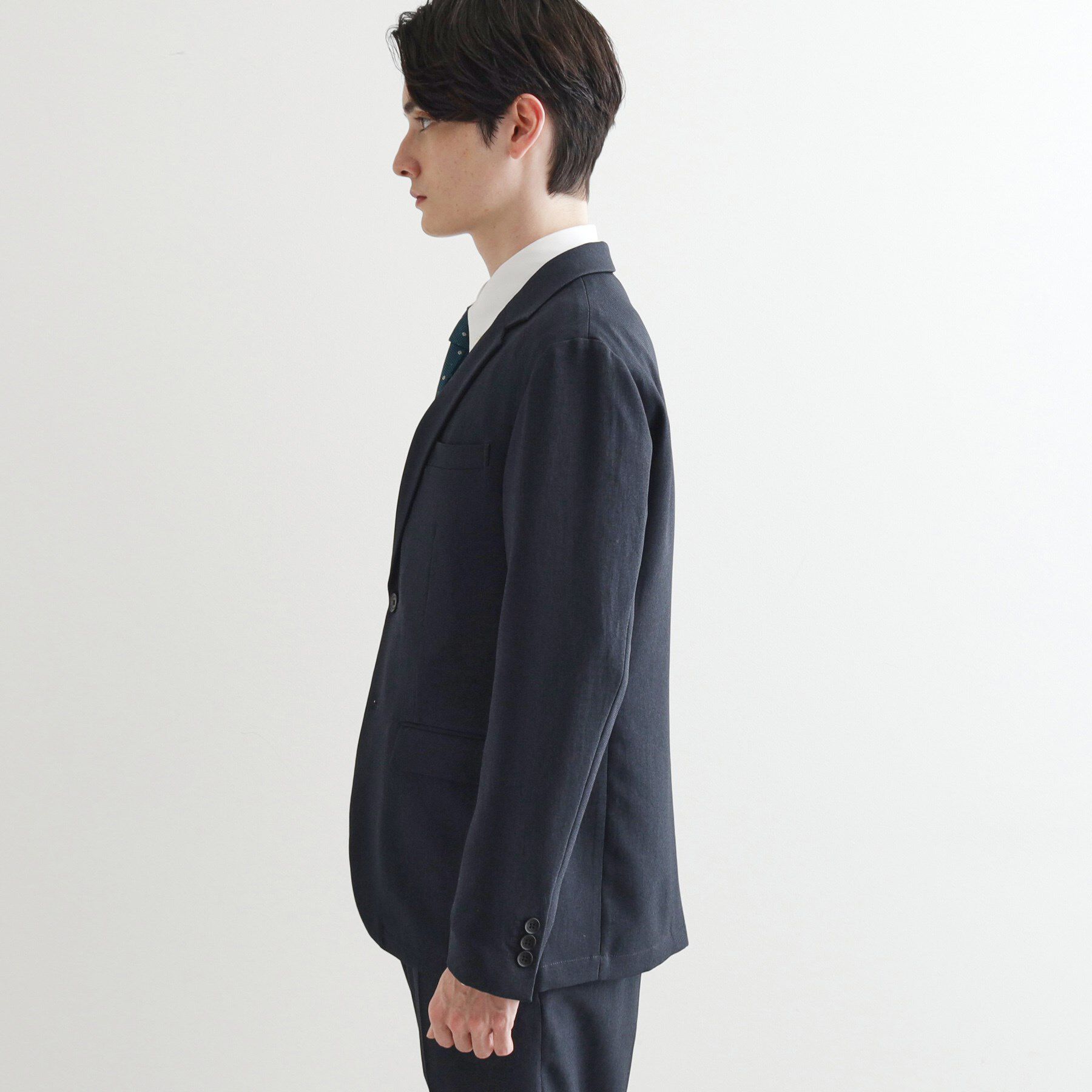 tk.TAKEO KIKUCHI「【洗える】ピンヘッドストレッチセットアップ／上下2点セット／速乾／WEB限定／ビジカジ対応」|スーツ|