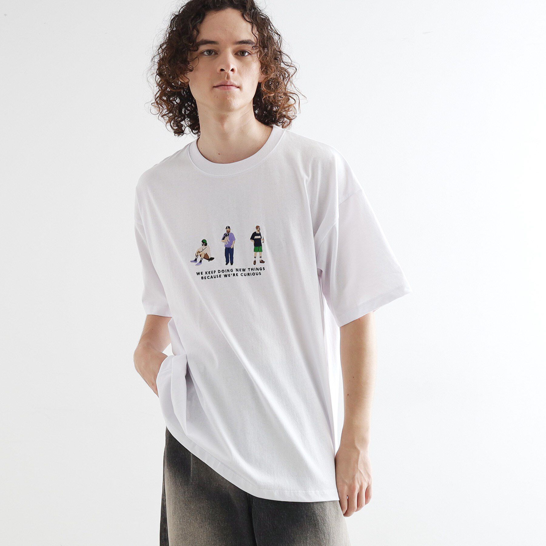 tk.TAKEO KIKUCHI「ピープル刺繍Tシャツ」|Tシャツ・カットソー|