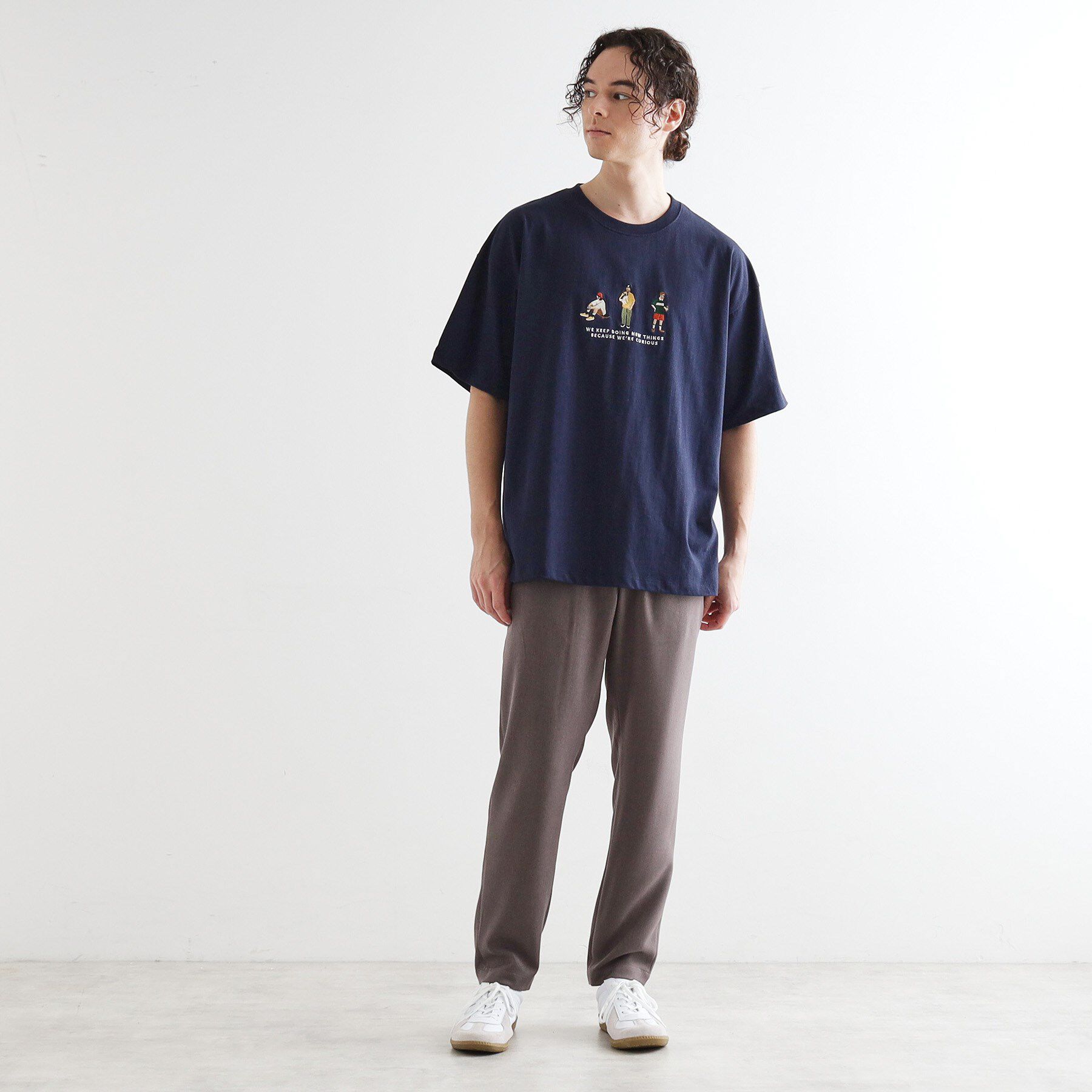 tk.TAKEO KIKUCHI「ピープル刺繍Tシャツ」|Tシャツ・カットソー|