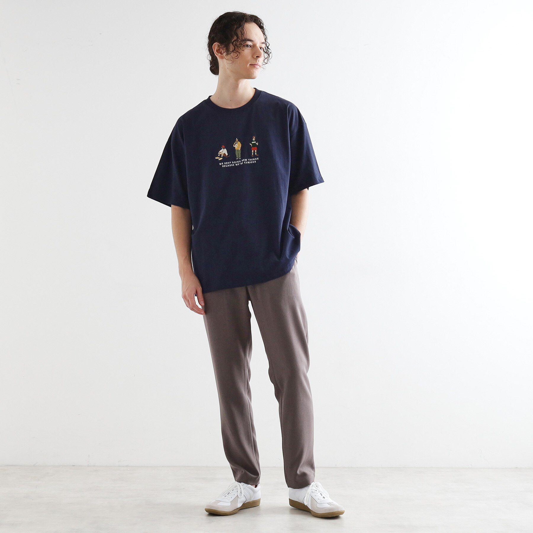 tk.TAKEO KIKUCHI「ピープル刺繍Tシャツ」|Tシャツ・カットソー|