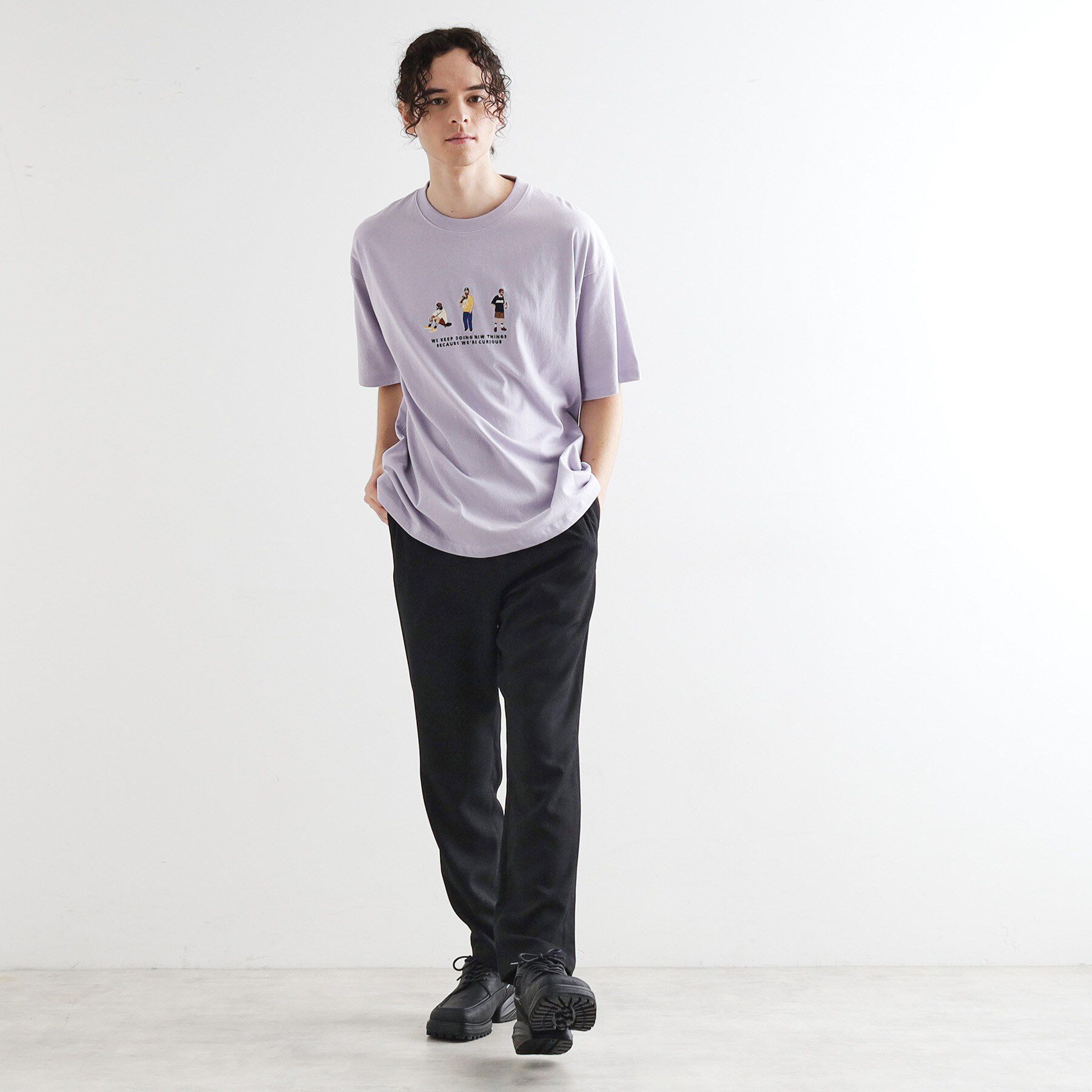 tk.TAKEO KIKUCHI「ピープル刺繍Tシャツ」|Tシャツ・カットソー|