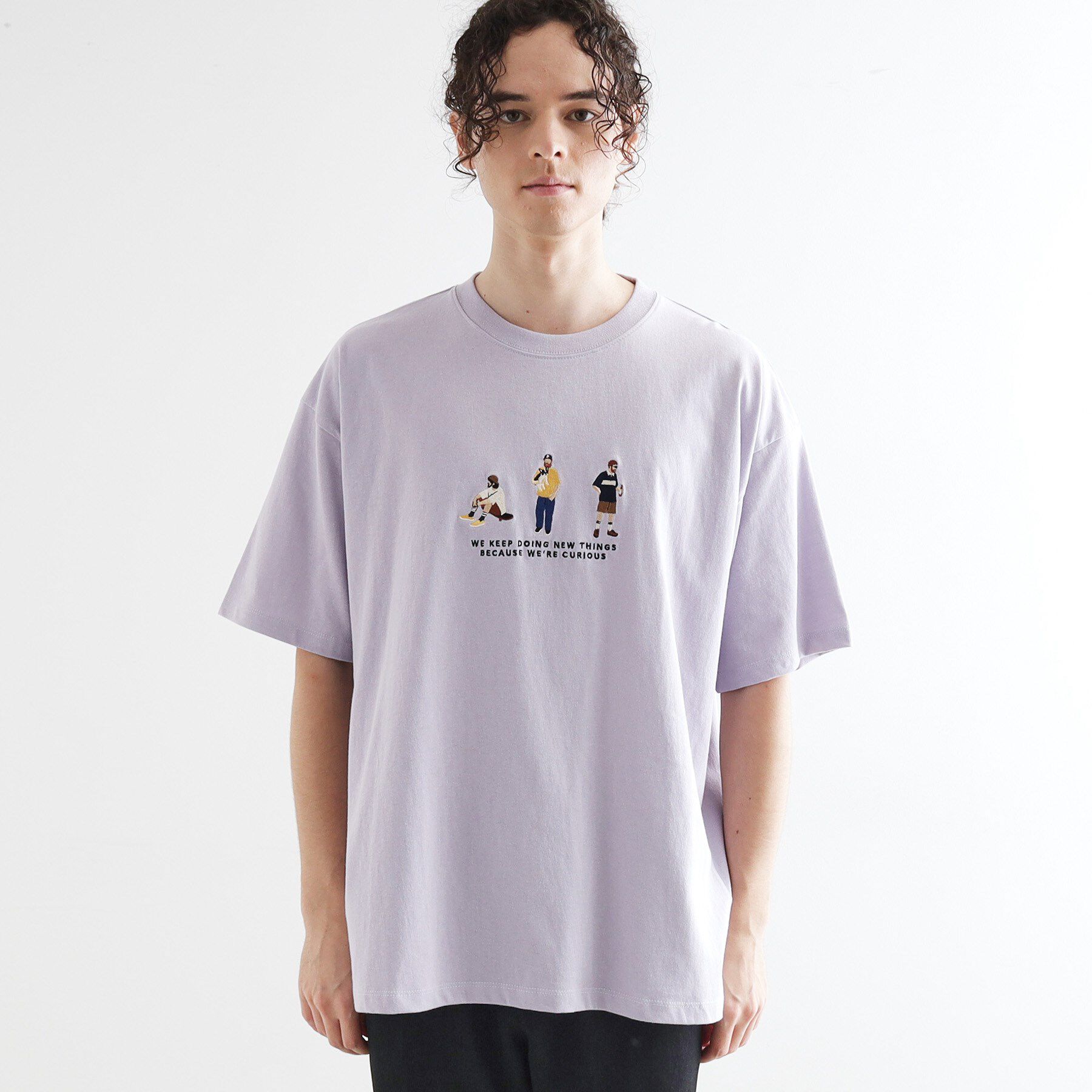 tk.TAKEO KIKUCHI「ピープル刺繍Tシャツ」|Tシャツ・カットソー|