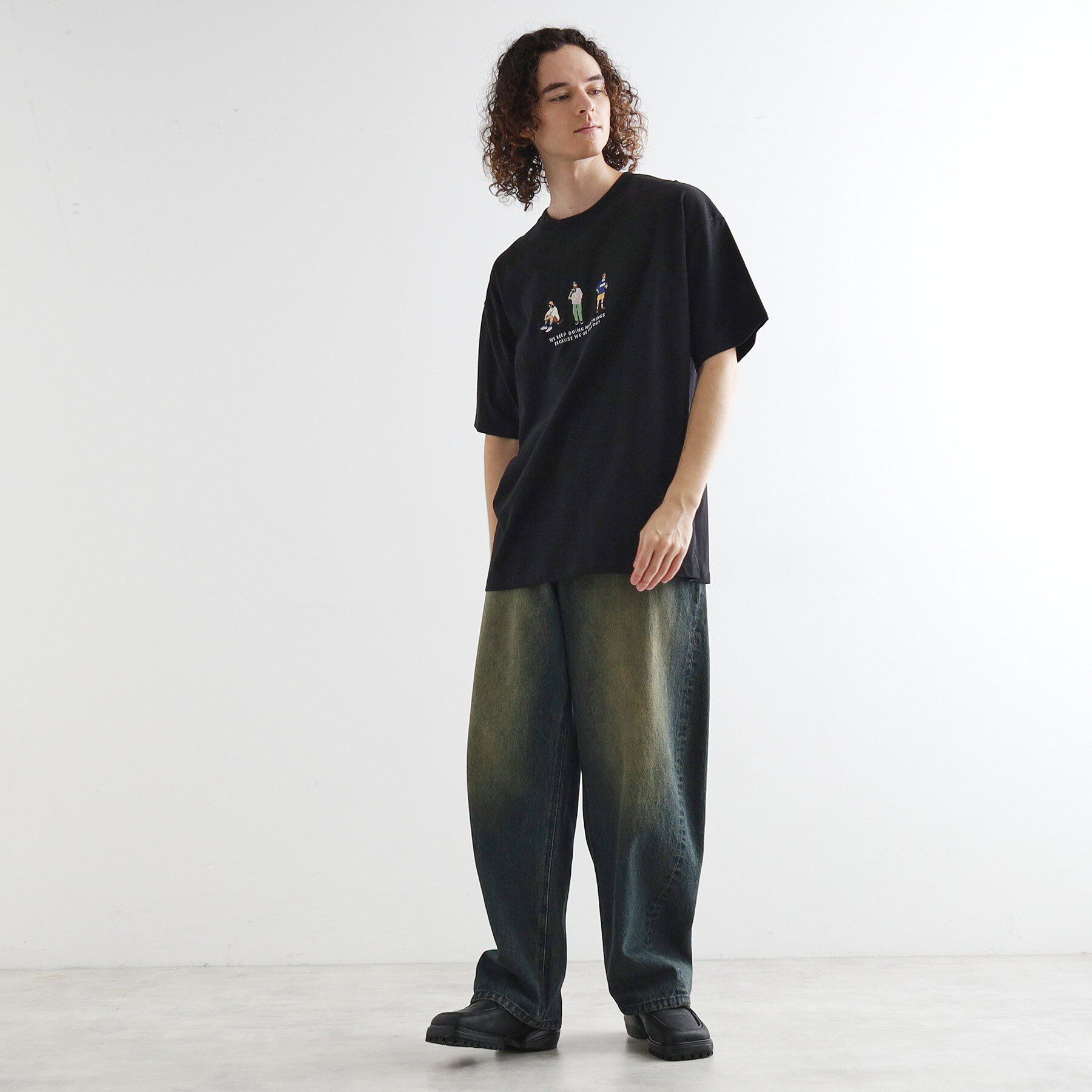 tk.TAKEO KIKUCHI「ピープル刺繍Tシャツ」|Tシャツ・カットソー|