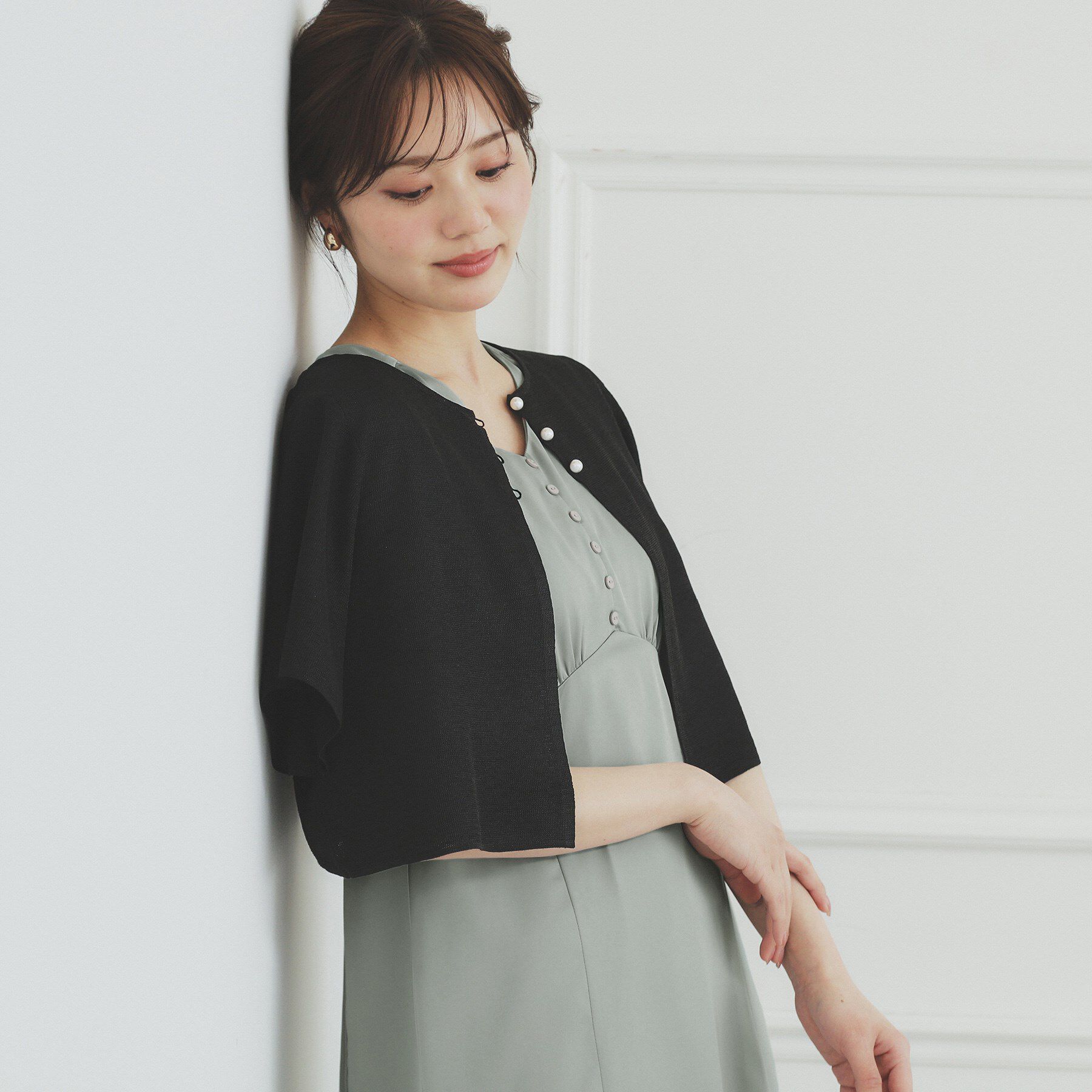 index「マーメイドサテンワンピース【洗濯機洗い可/イージーアイロン】」|ワンピース|