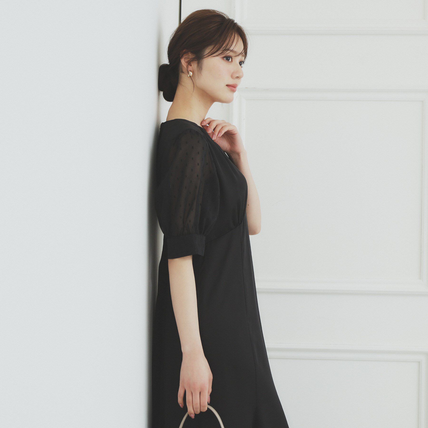 index「マーメイドサテンワンピース【洗濯機洗い可/イージーアイロン】」|ワンピース|