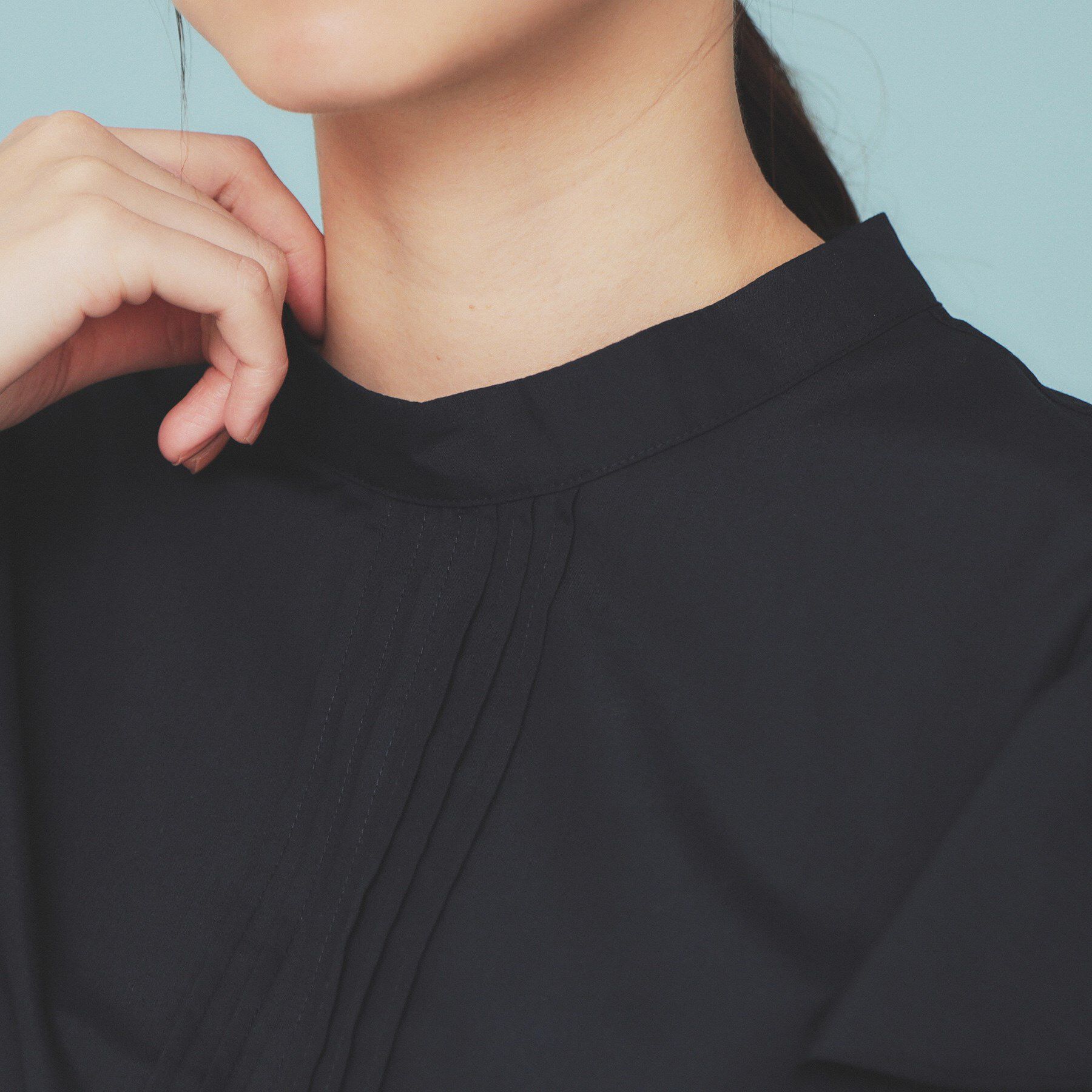 index「ハイネックフリルブラウス【洗濯機洗い可/イージーアイロン】」|シャツ・ブラウス|