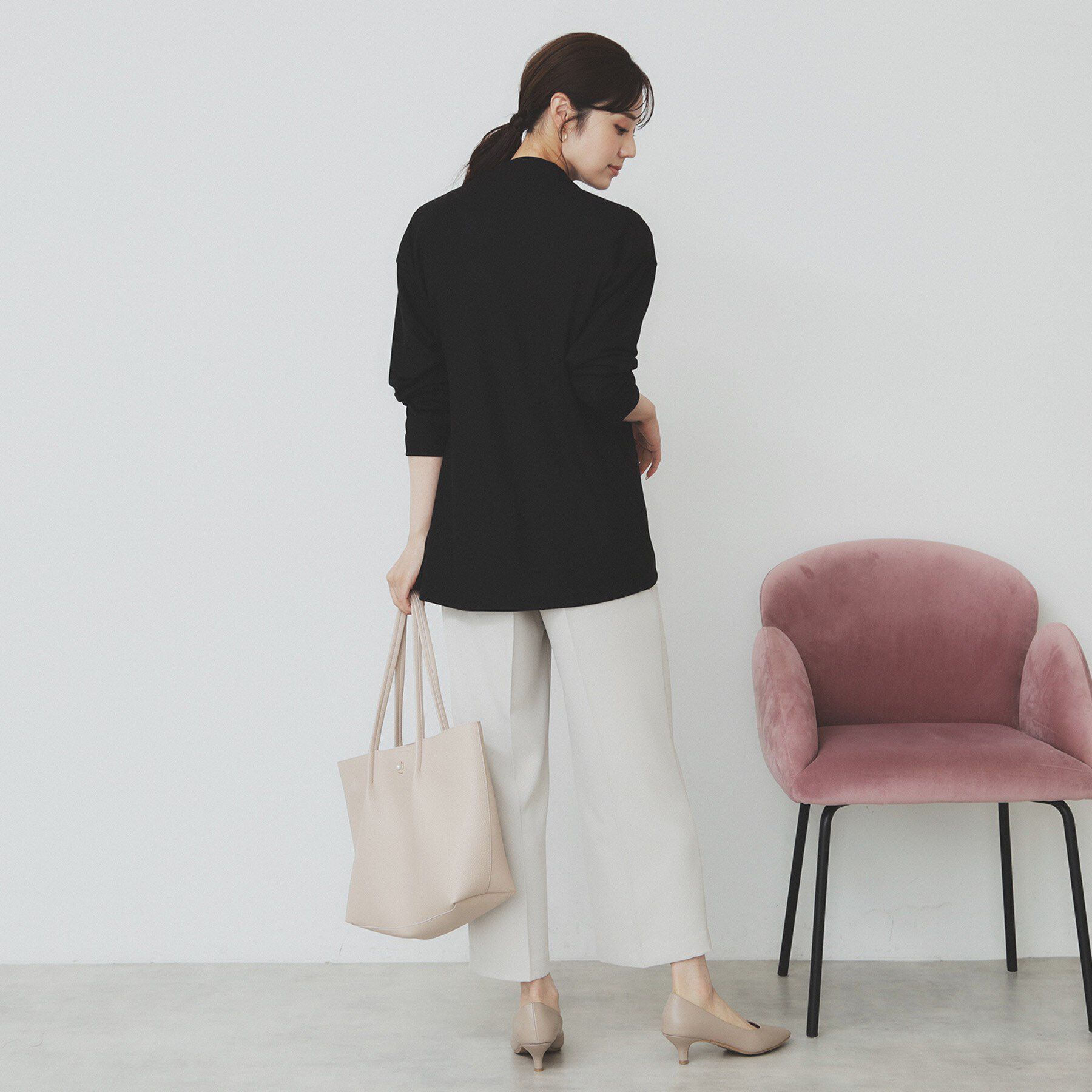 index「シアージャージミドル丈カーディガン【接触冷感/UVケア/洗濯機洗い可】」|カーディガン|