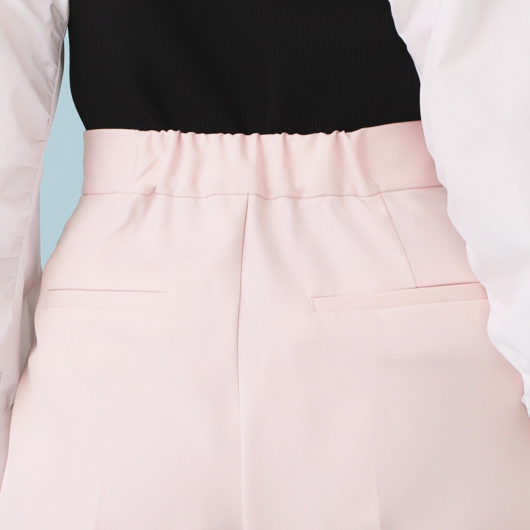 index「フロントラップ風ハイウエストワイド【洗濯機OK／イージーアイロン／ストレッチ】」|その他|