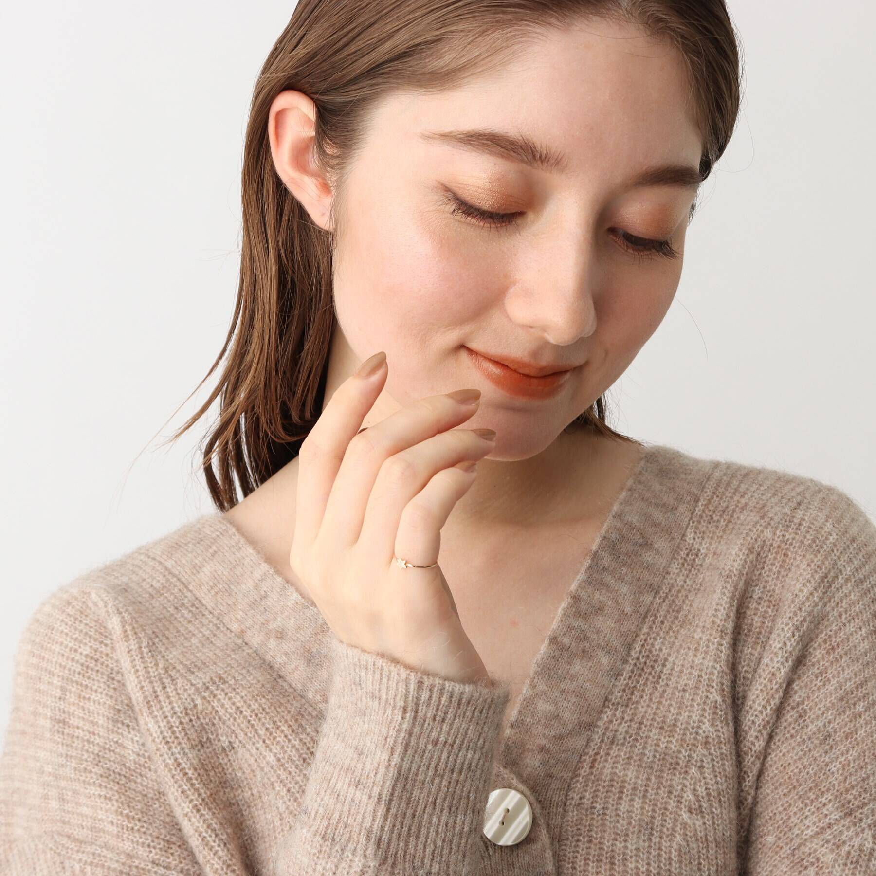 OPAQUE.CLIP「K10 STARピンキーリング」|リング|