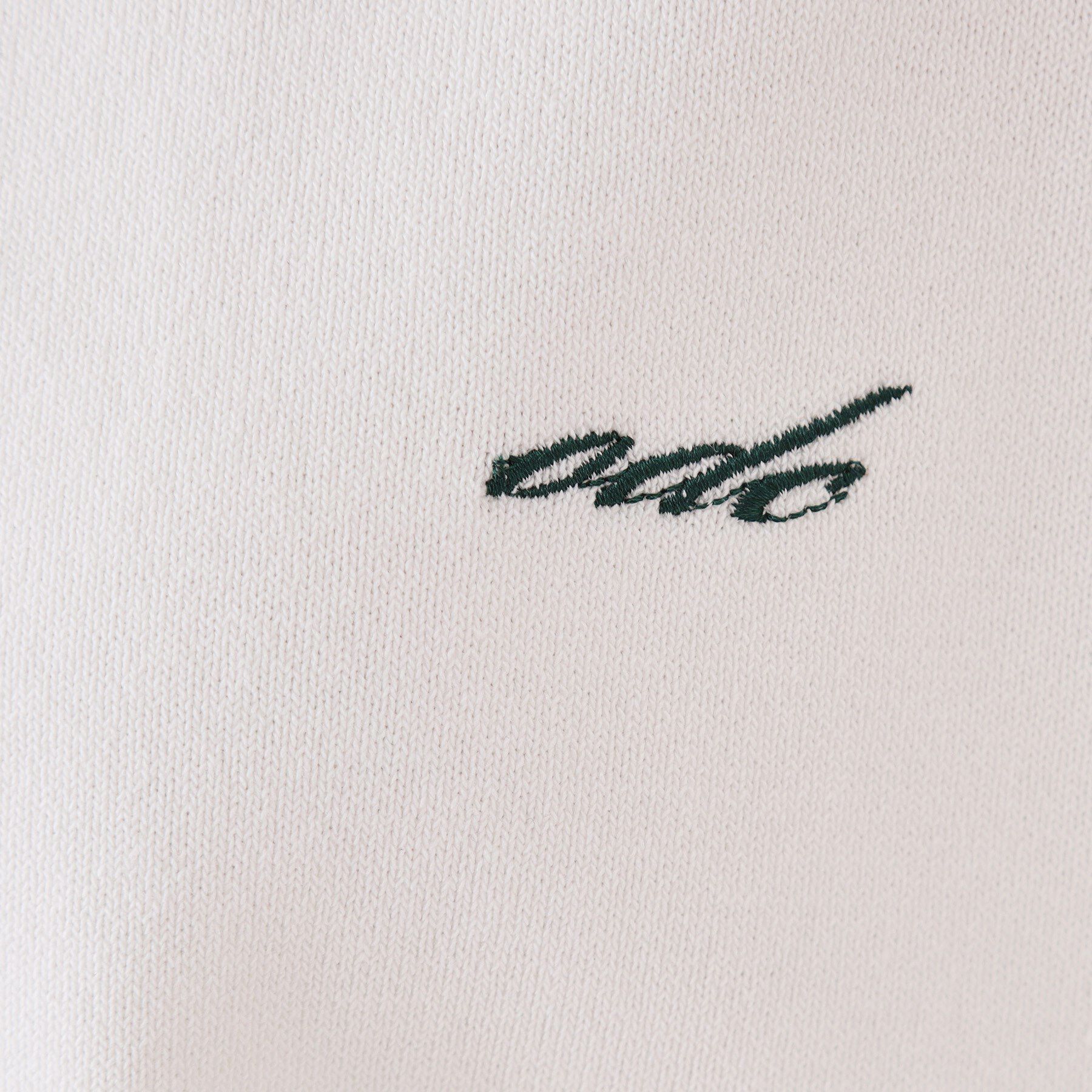 OPAQUE.CLIP「ロゴ刺繍ポロニット【洗濯機洗い可／抗ピル】」|ニット・セーター|