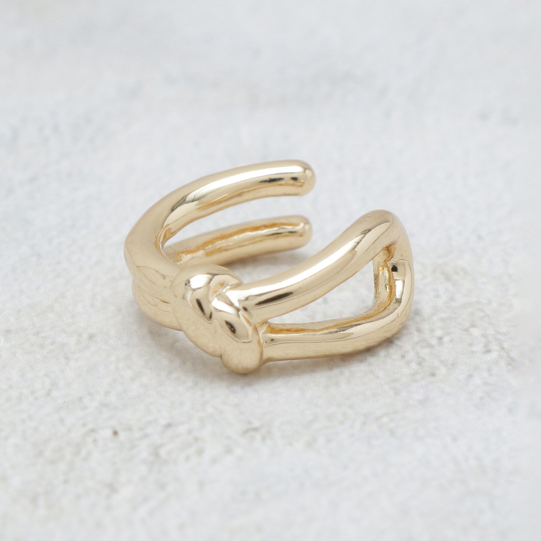 OPAQUE.CLIP「ビジュー&times;メタル 2個SETイヤカフ」|イヤリング|