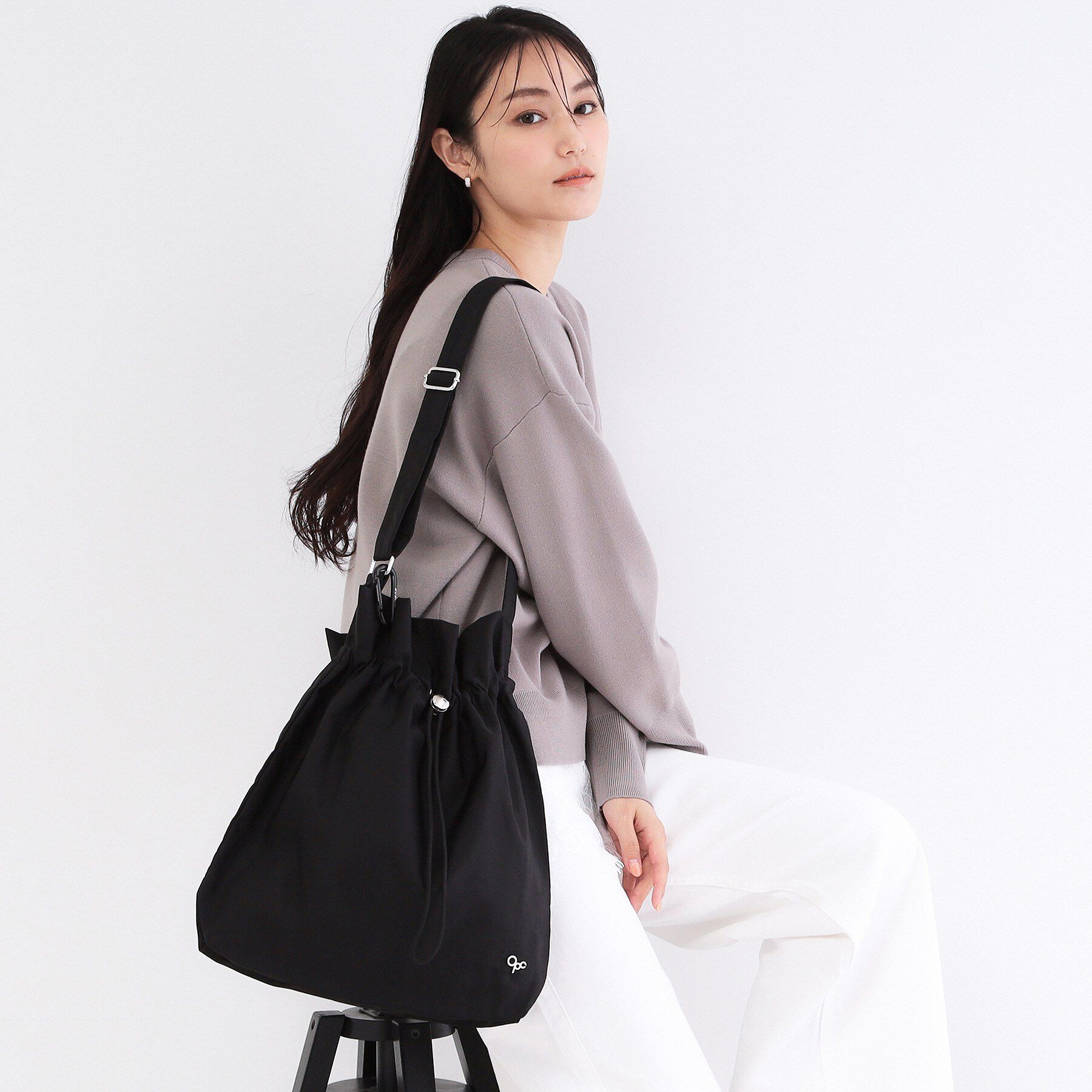 OPAQUE.CLIP「ドロストデザインA4ショルダーBAG」|ショルダー・メッセンジャー|ブラック(019)