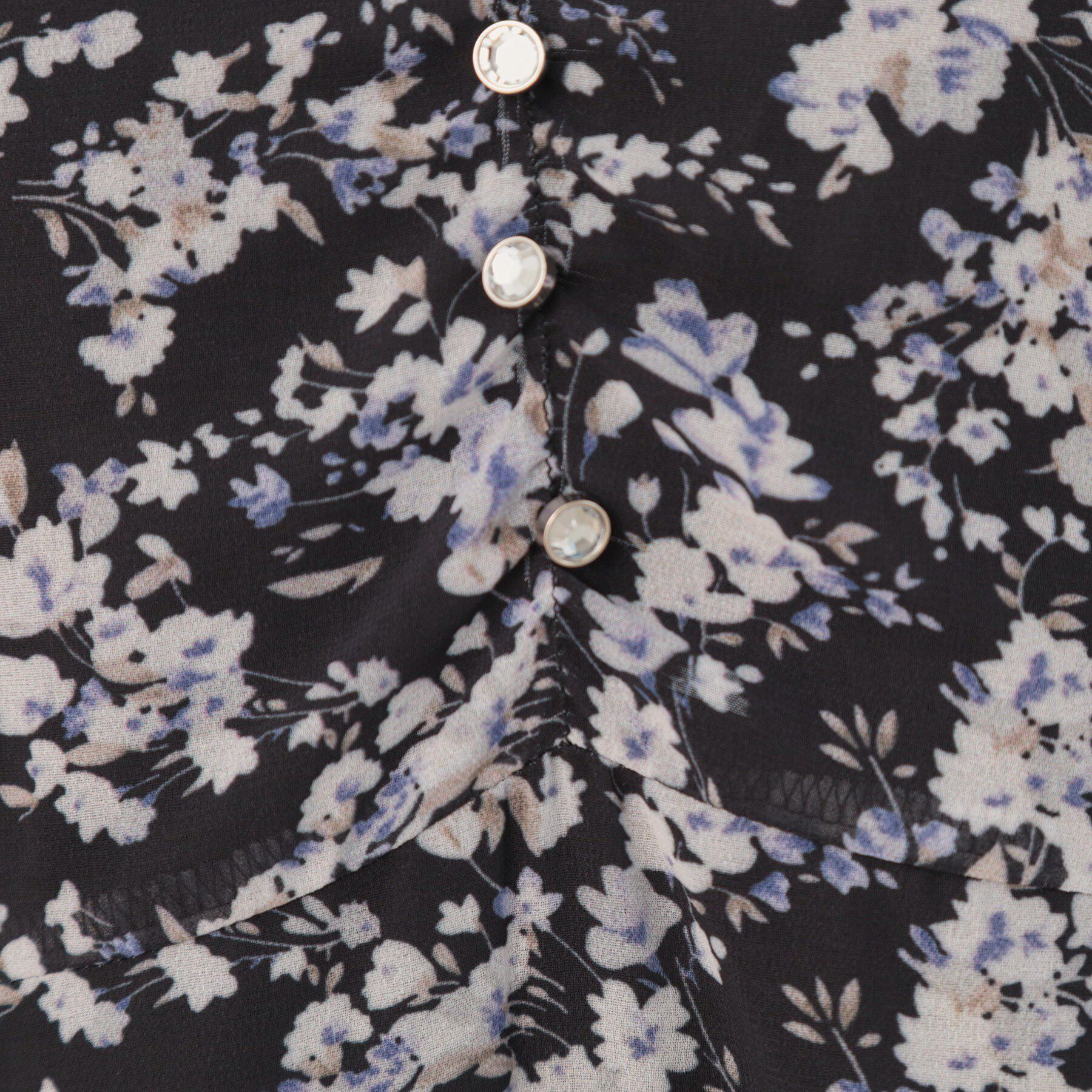 Couture broach「【一枚で着映える・通勤】Vネックフラワーワンピース」|ワンピース|