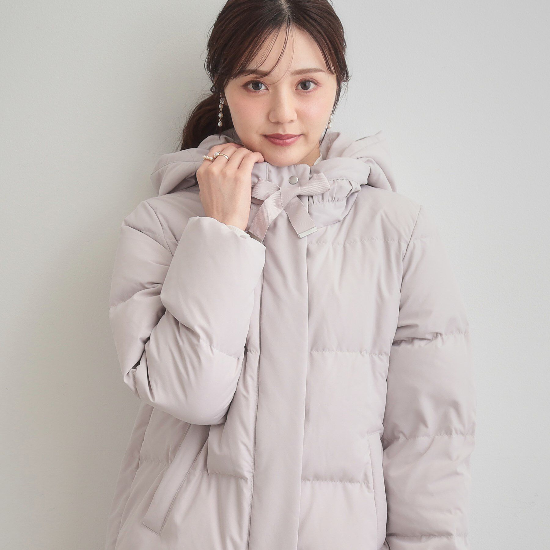 Couture broach「【冬の名品・撥水】愛されダウン」|ダウン|