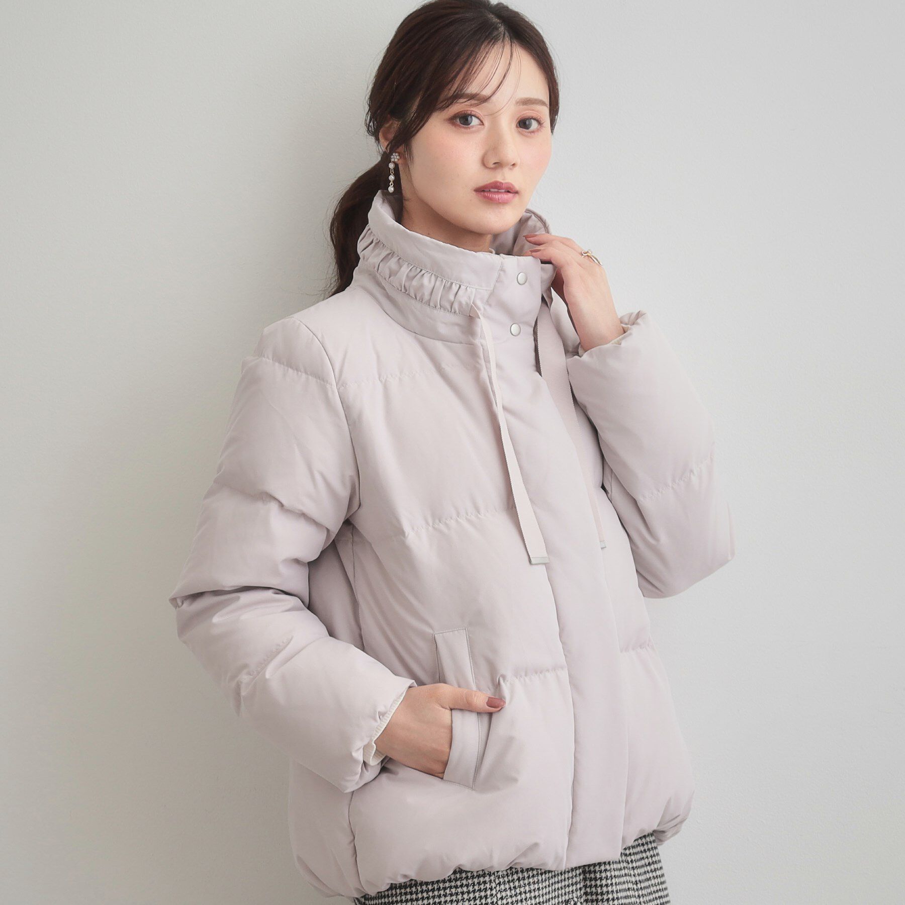 Couture broach「【冬の名品・撥水】愛されダウン」|ダウン|