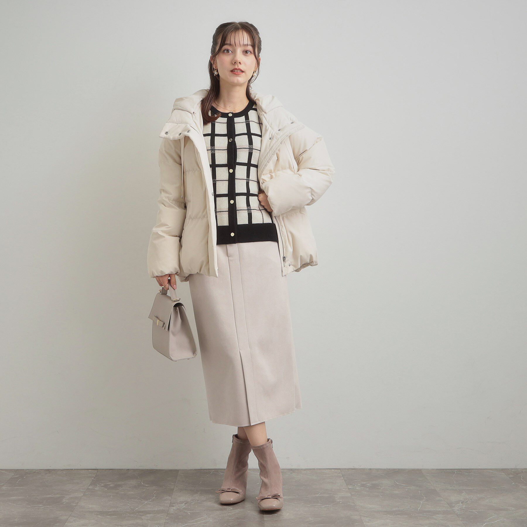 Couture broach「【冬の名品・撥水】愛されダウン」|ダウン|