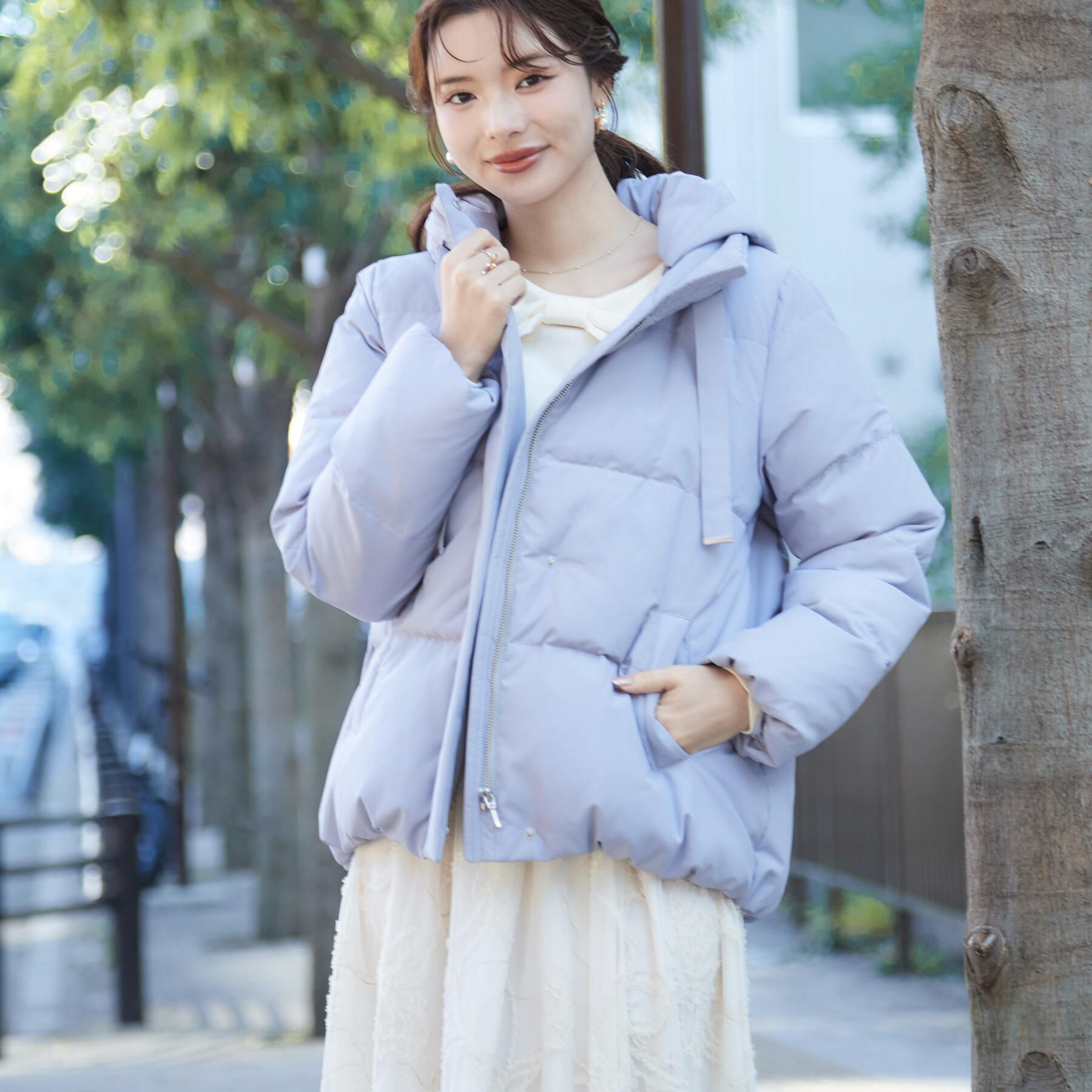 Couture broach「【冬の名品・撥水】愛されダウン」|ダウン|