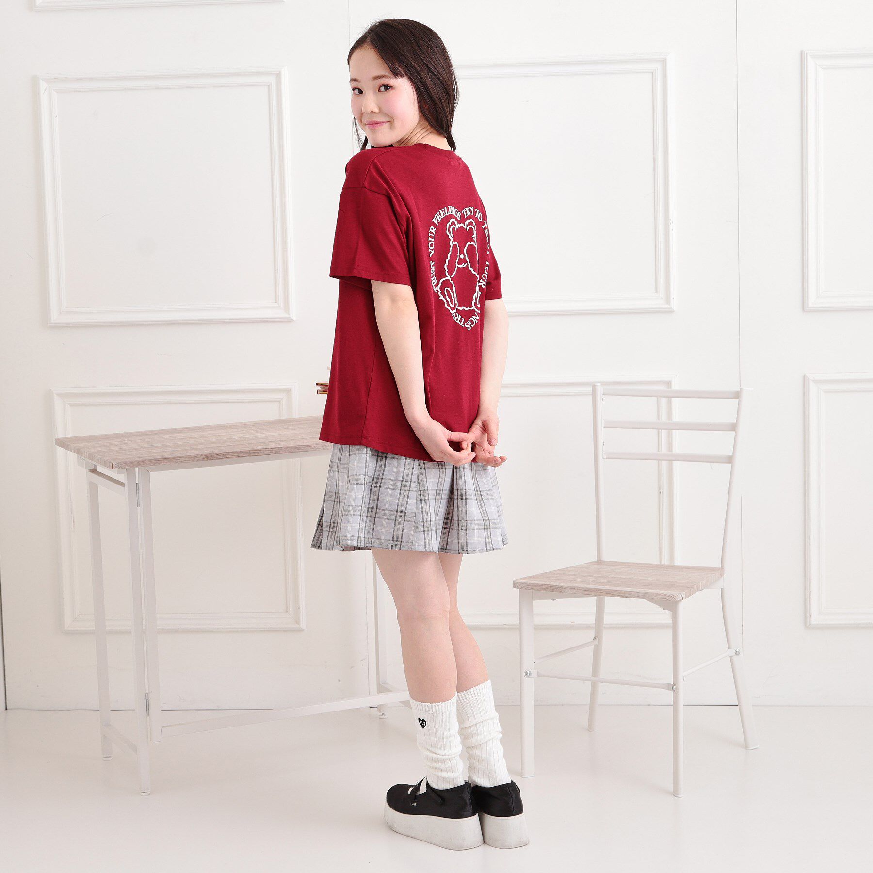 PINK-latte「◆クマちゃん半袖Tシャツ」|Tシャツ・カットソー|